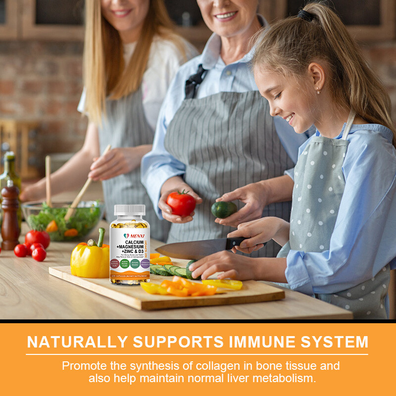 Calcium 1500mg Magnesium 400mg Zinc 25mg Vitamin D3 600iu Bone Muscle Health 120