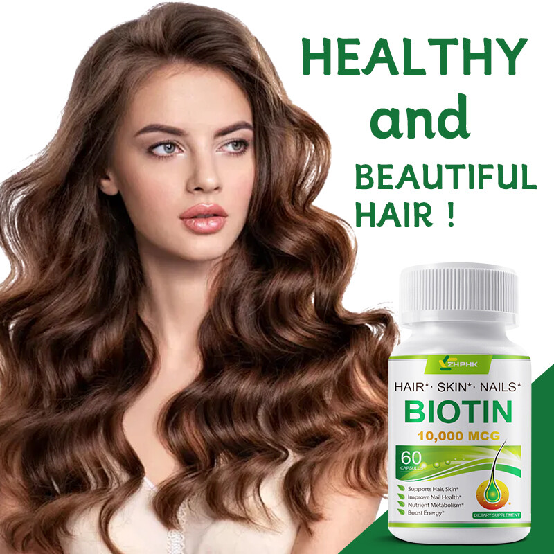 10000Mcg Biotin Collagen Capsules – Maximum Potency for Hair, Skin, Nails