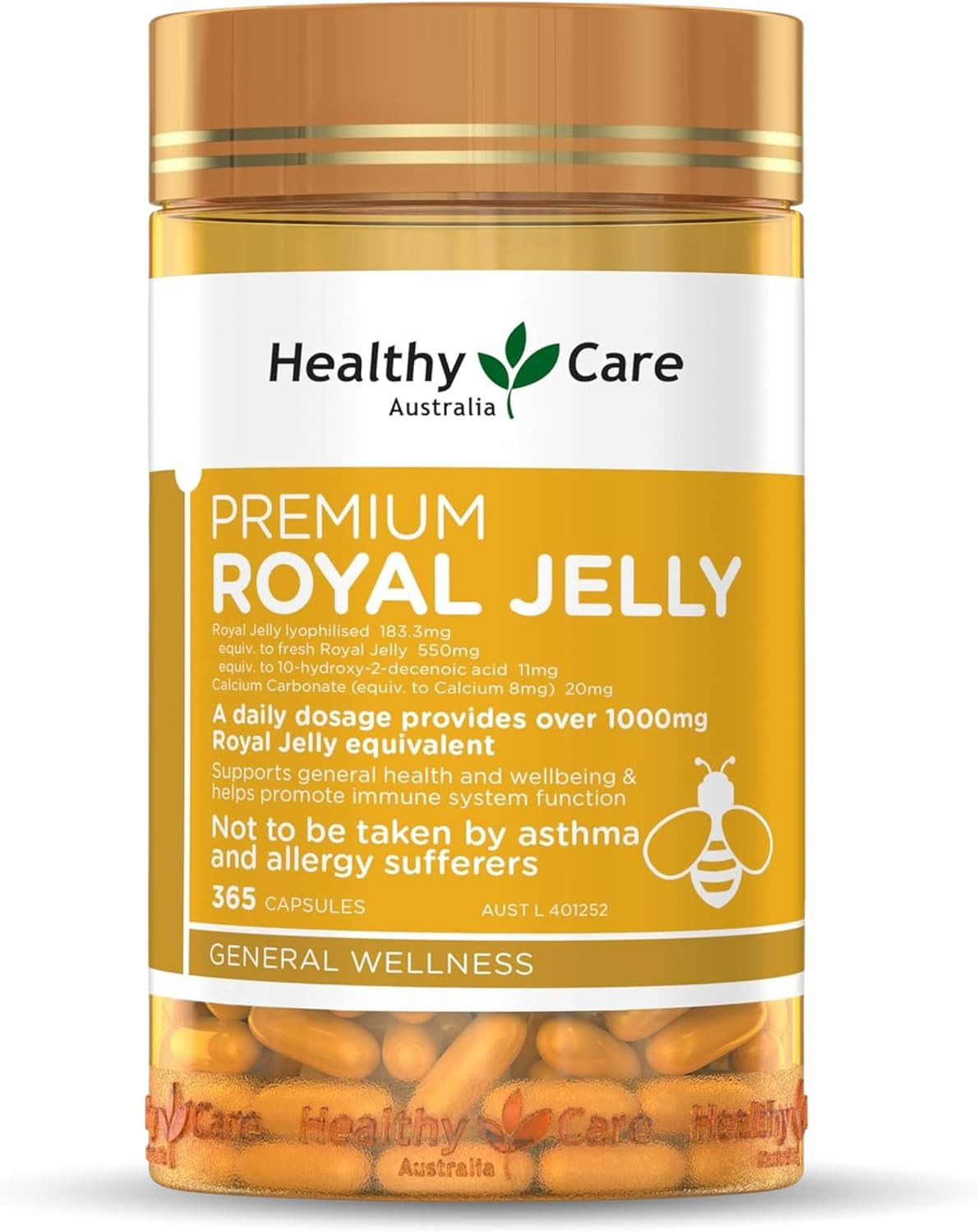 Royal Jelly 1000 365 Capsules Supplements Made in Australia
