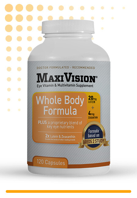MaxiVision® Whole Body Formula | AREDS 2 Vitamin + MultiVitamin, 120-Ct