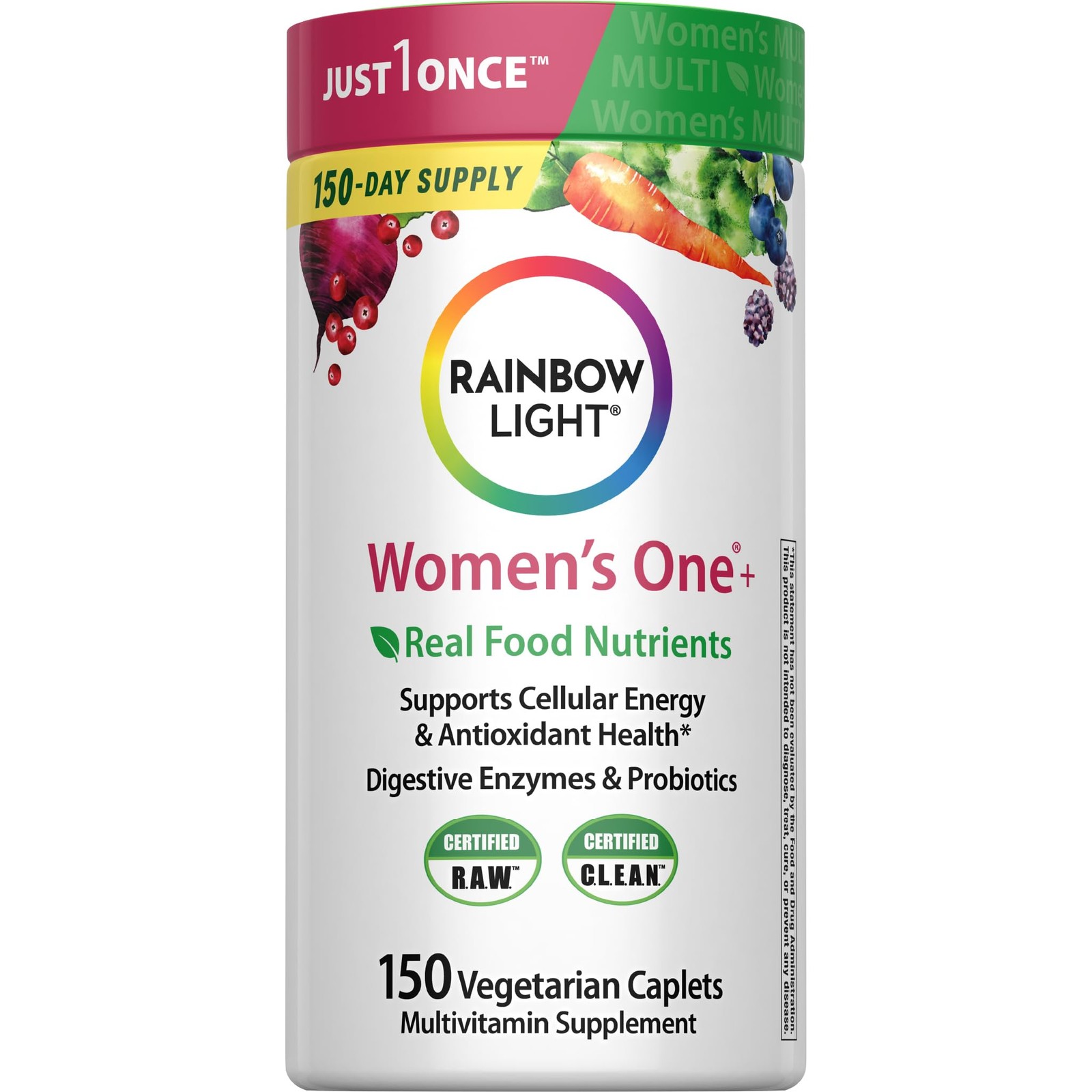 Rainbow Light Womens One High-Potency Daily 150 Count (Pack of 1), Green