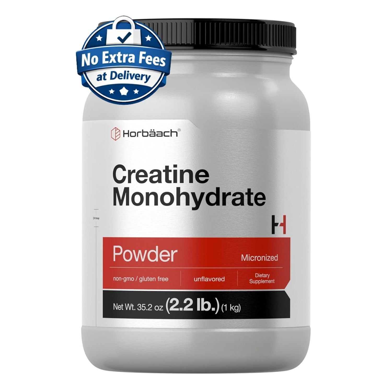 Creatine Monohydrate Powder 2.2 lb | Micronized, Unflavored | Non-GMO Supplement