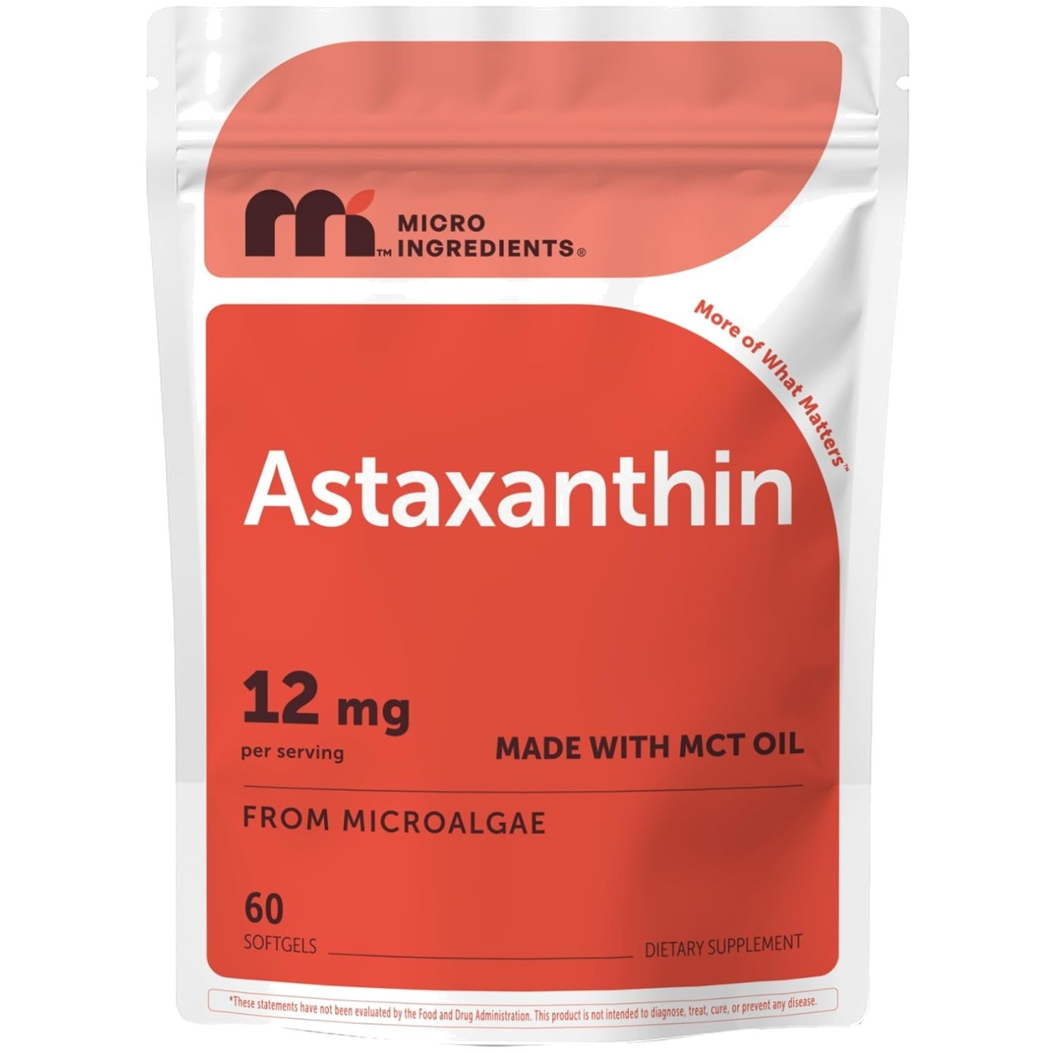 Antioxidant Rich Astaxanthin 12mg – Non-GMO, Gluten Free