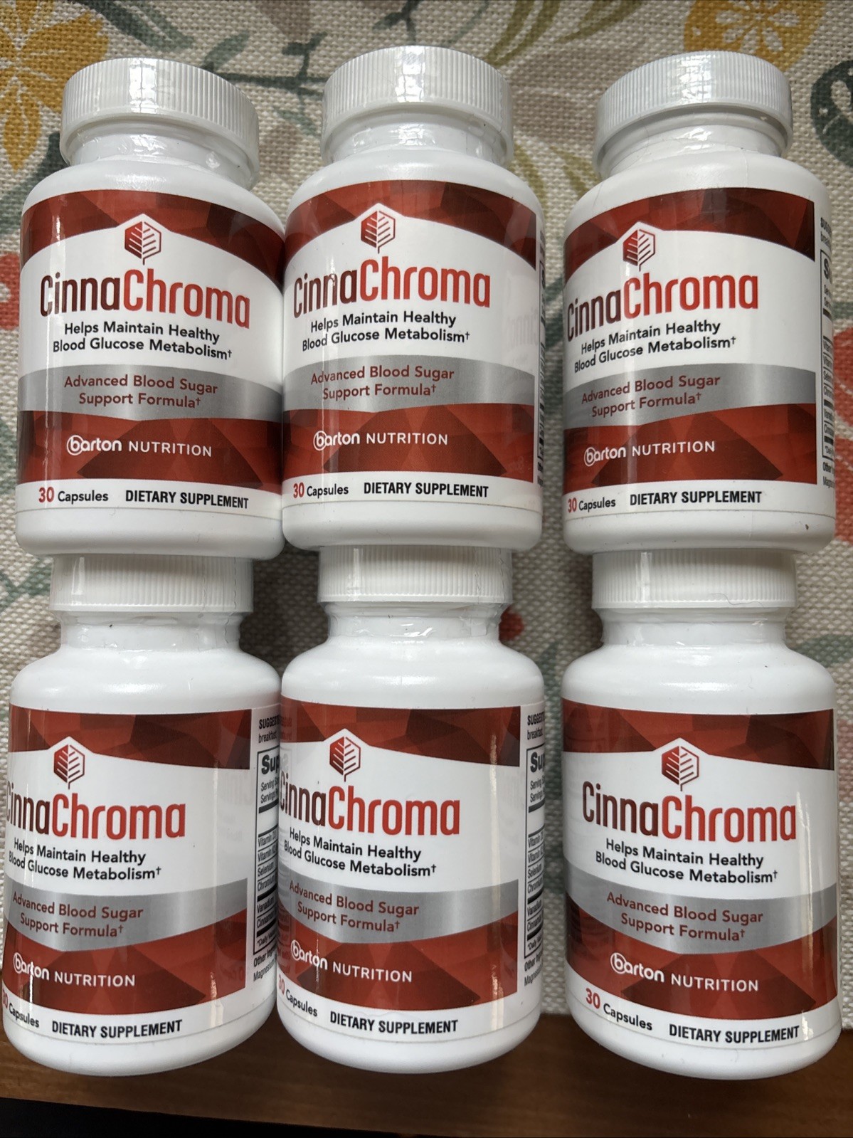 6 Pack CinnaChroma Blood Sugar Support w/ Cinnamon Extract & Chromium 12/2025