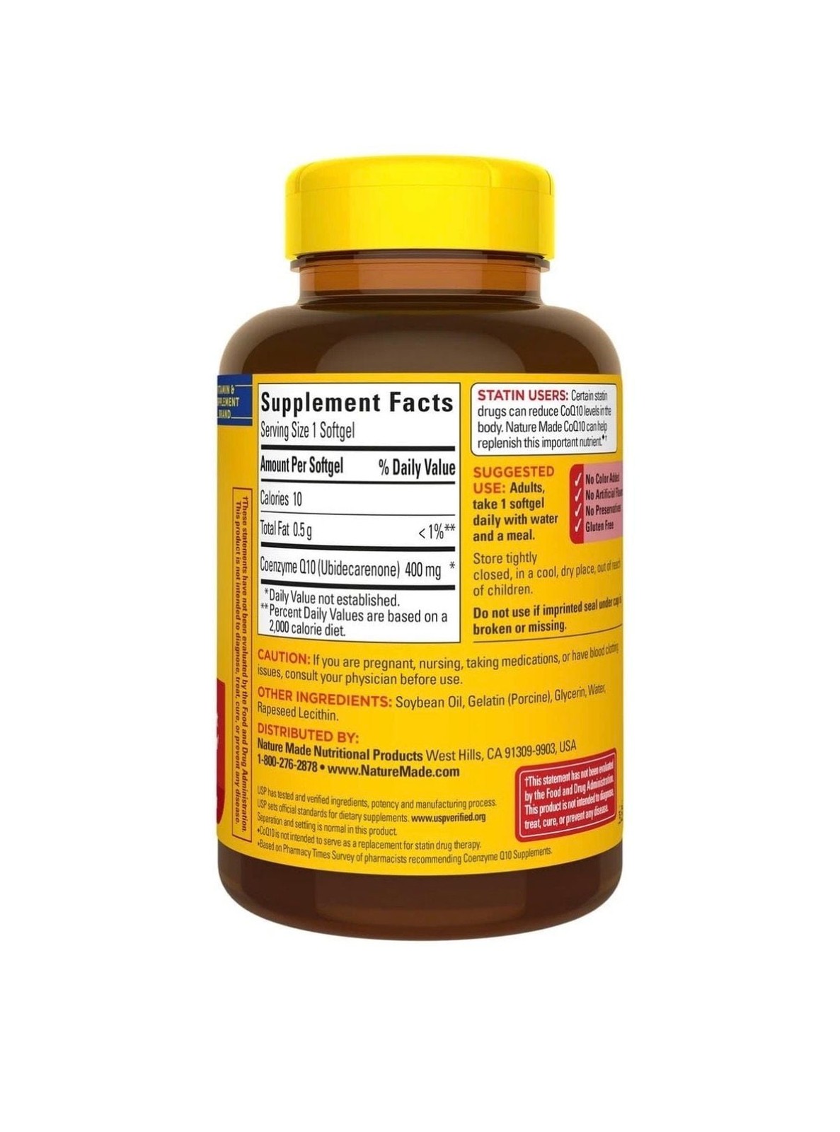 Nature Made CoQ10 400 mg Softgels Dietary Supplement