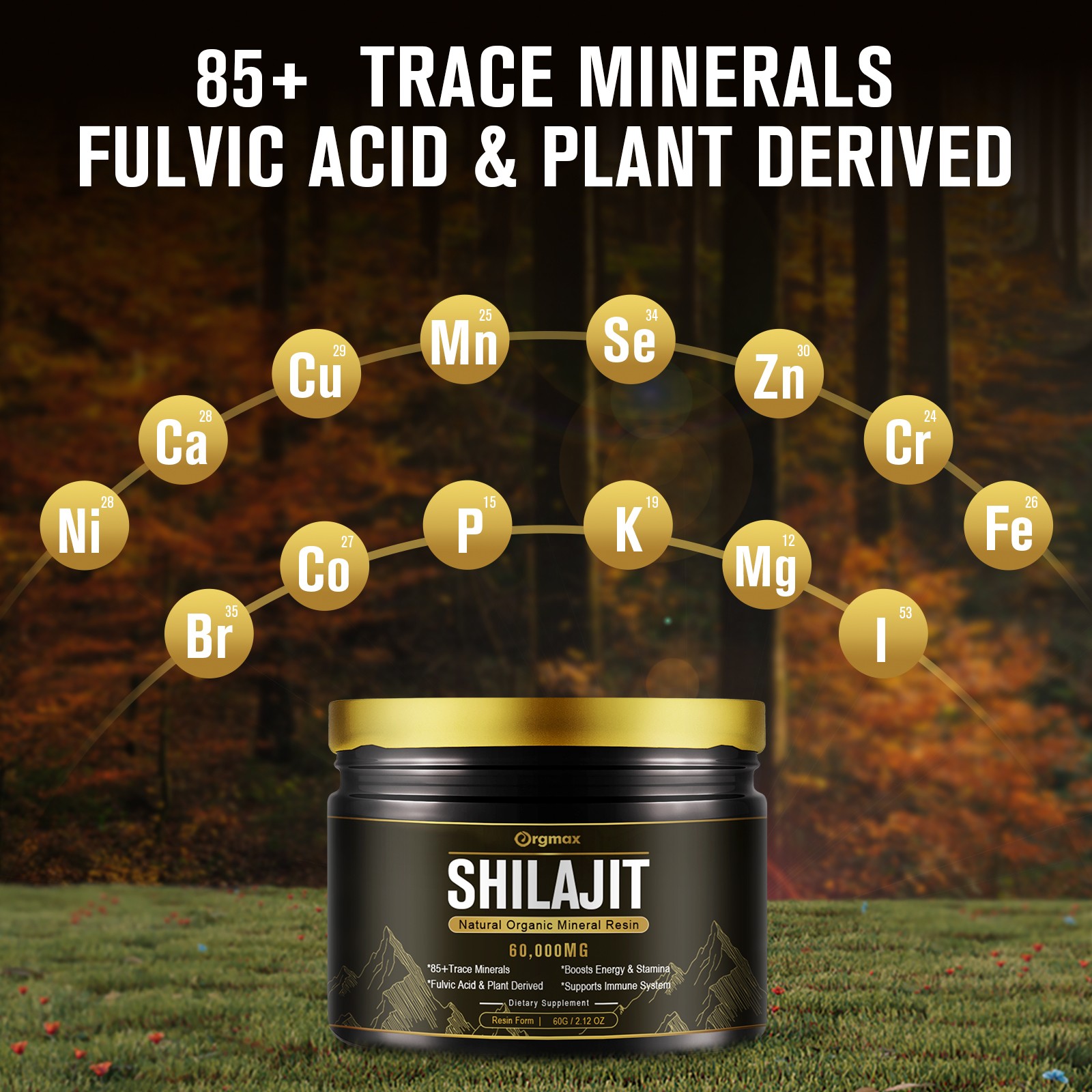 Pure 100% Himalayan Shilajit, Soft Resin, Organic, Extremely Potent, Fulvic Acid