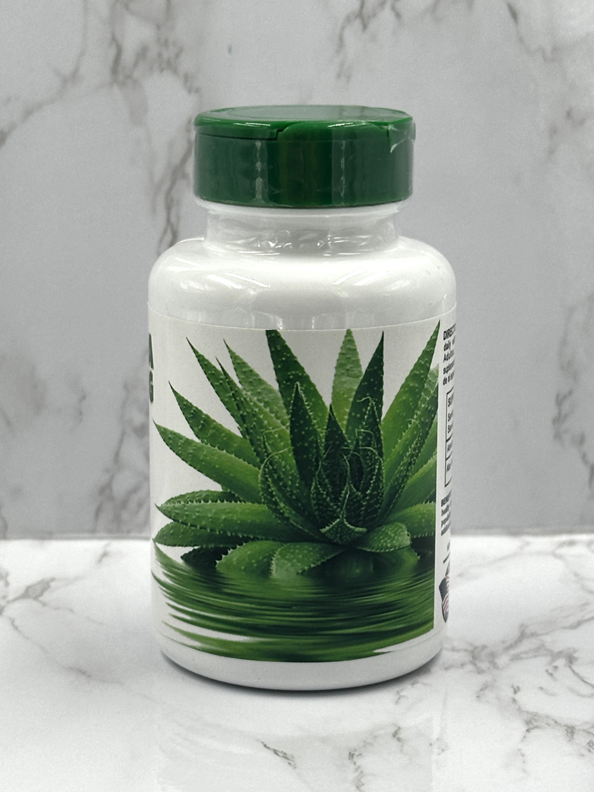 Aloe Vera Leaf 500Mg Digestive Herbal Supplement Skin Immune Extract 60 Capsules