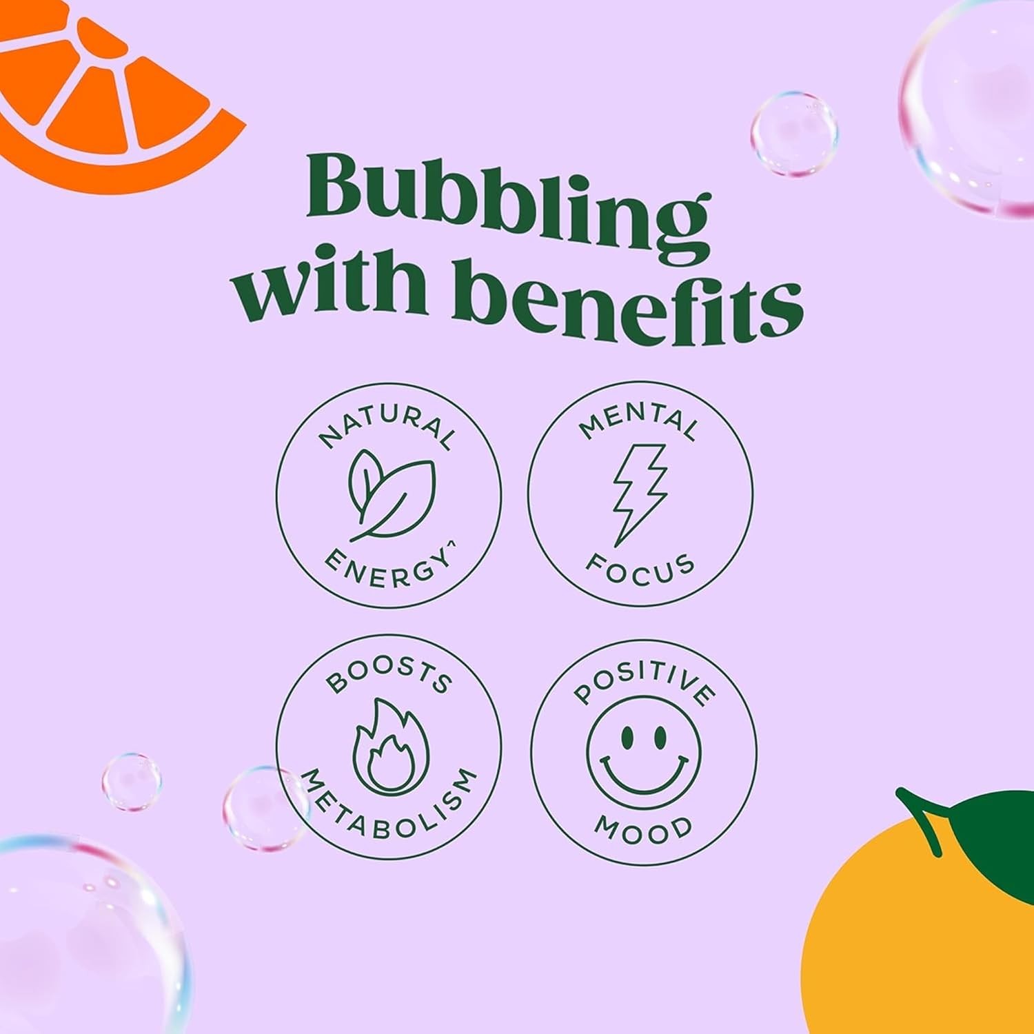 Bloom Nutrition Sparkling Energy Drink Zero Sugar Orange 12oz Prebiotic GreenTea
