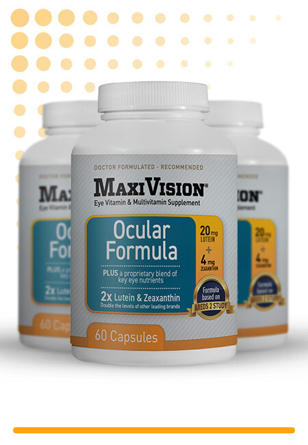 MaxiVision® Ocular Formula | Vitamin with 2X Lutein & Zeaxanthin | 1 Month