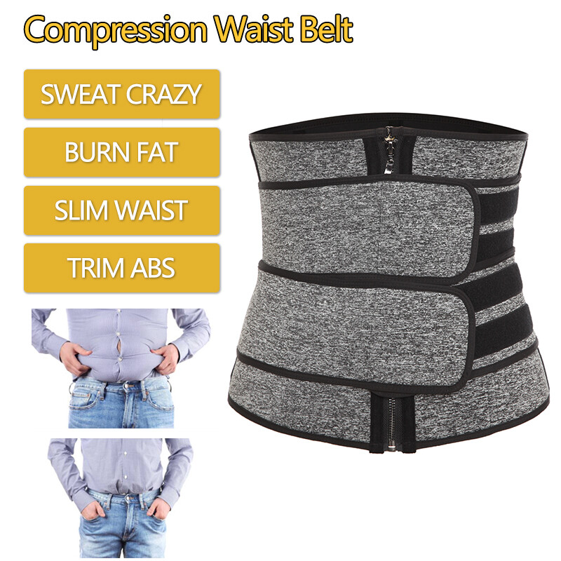 Men Women Waist Trainer Cincher Trimmer Sweat Belt Fitness Body Shaper Shapewear