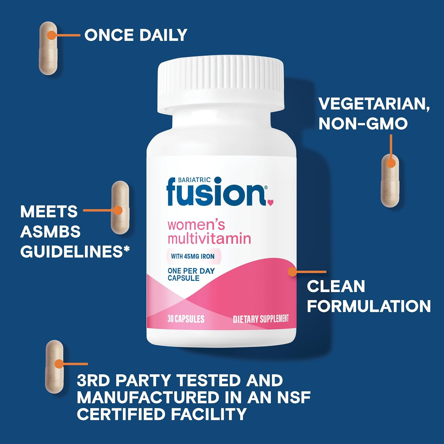 One per Day Bariatric Multivitamin with Iron for Women | with Hair and Nails …