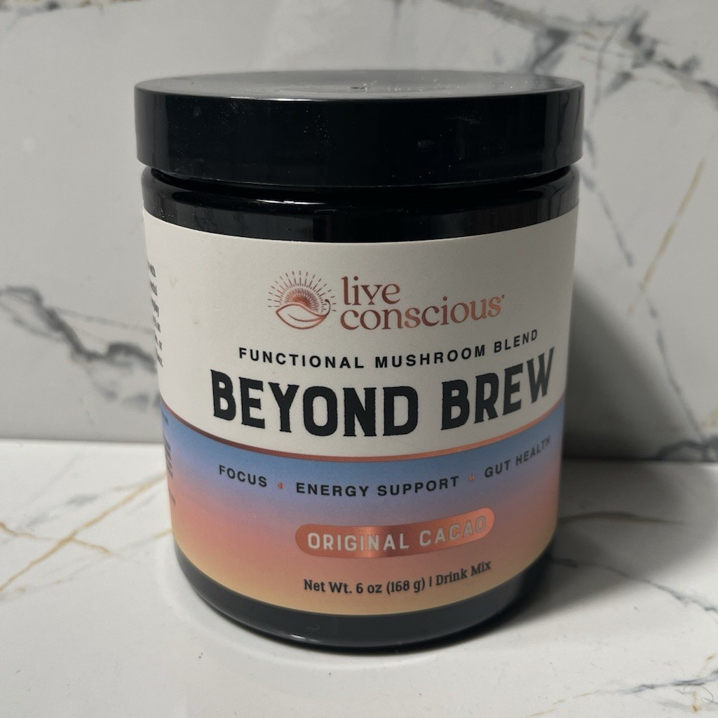 Live Conscious Beyond Brew Mushroom Drink Mix Cacao Energy Gluten-Free 6 oz