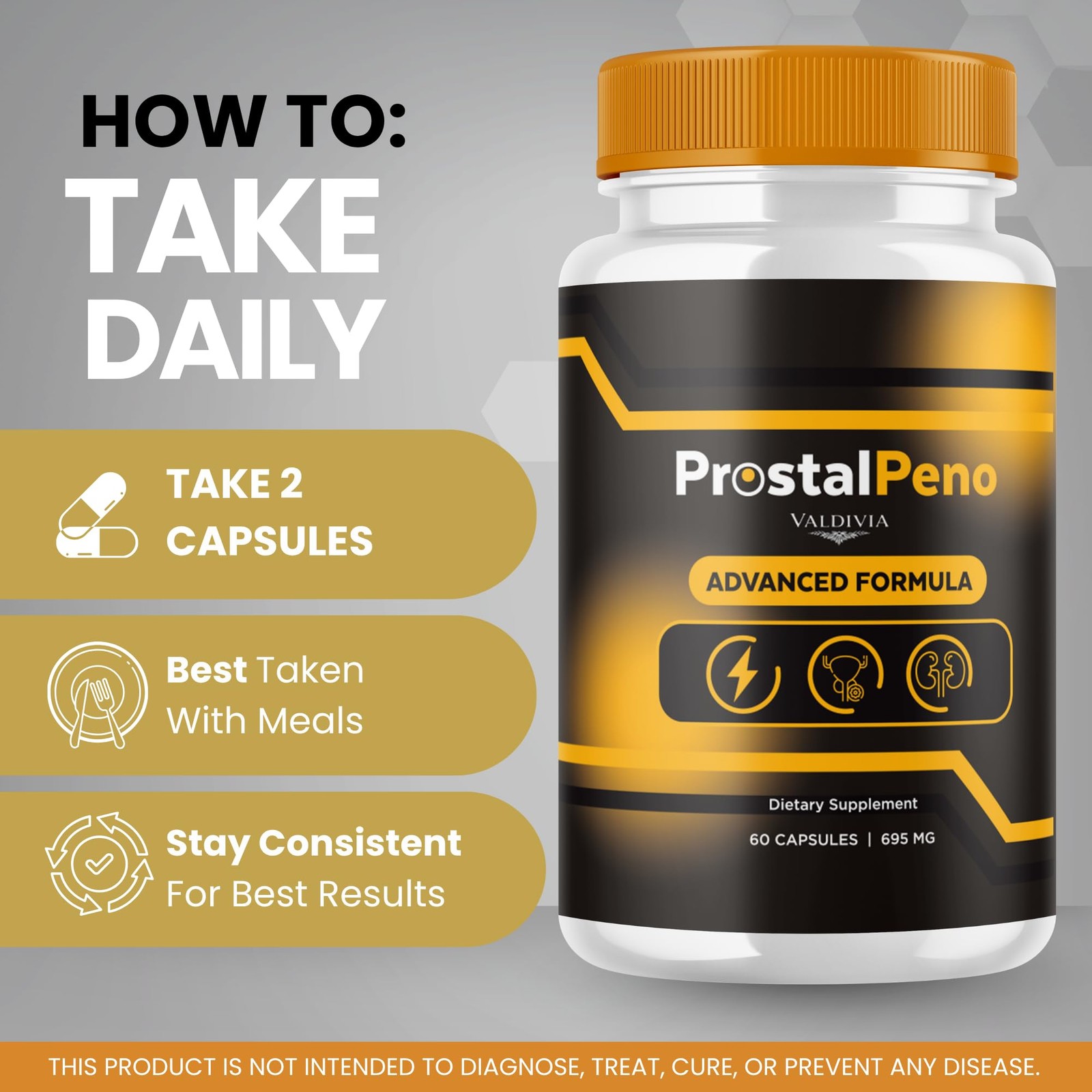 ProstalPeno Prostate Urinary Health Men Supplement Capsules 1 Pack 60Ct