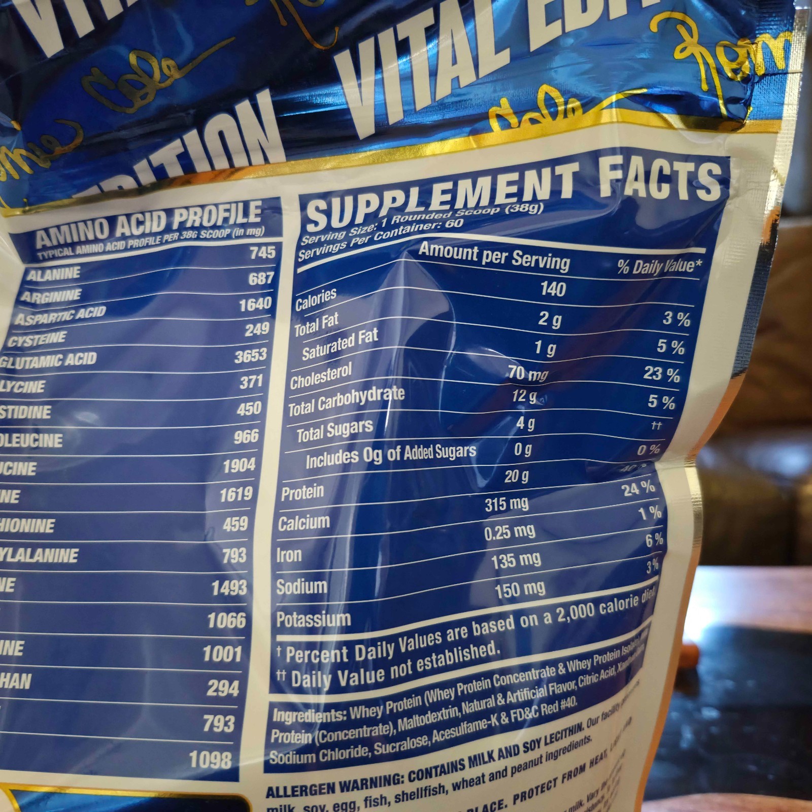 4 Pack, 5LB Whey Protein NEW Strawberry Milkshake SEALED (20lbs Total)