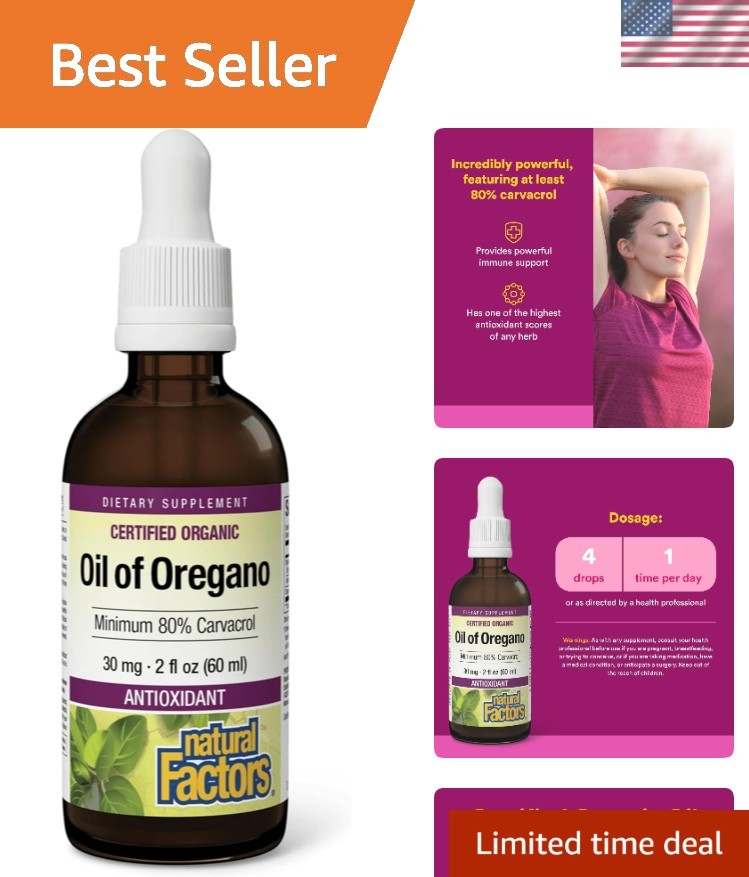 Oil of Oregano – Natural Immune Support Supplement – Gluten-Free 2 fl oz