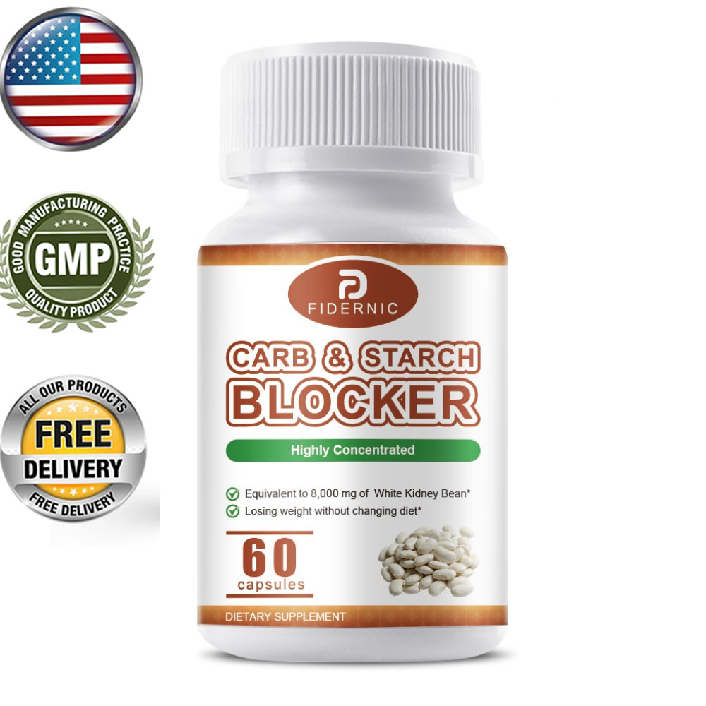 Fat Carb Blocker Capsules Appetite Control Weight Management Dietary Supplement