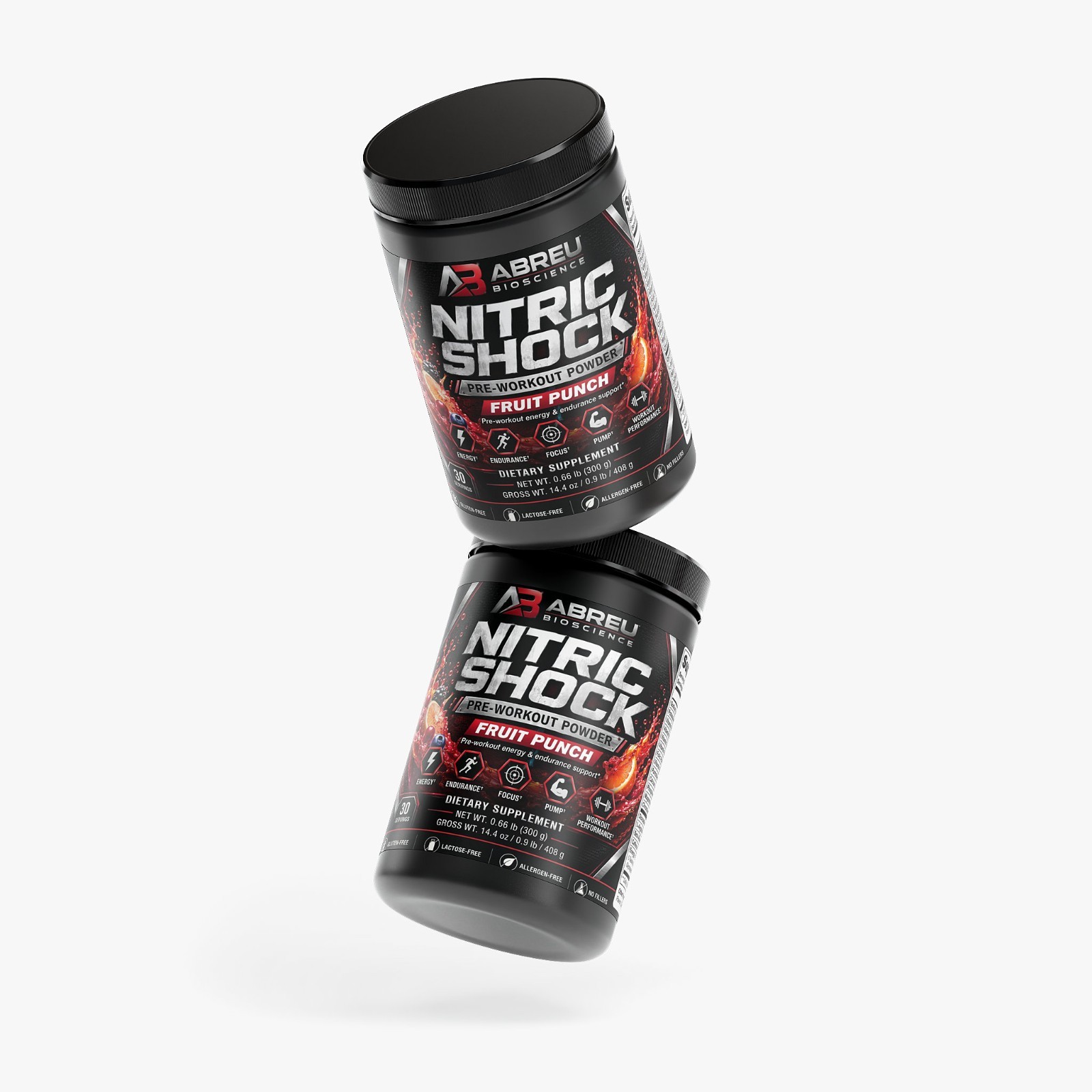 Nitric Shock Pre-Workout Powder (Fruit Punch)