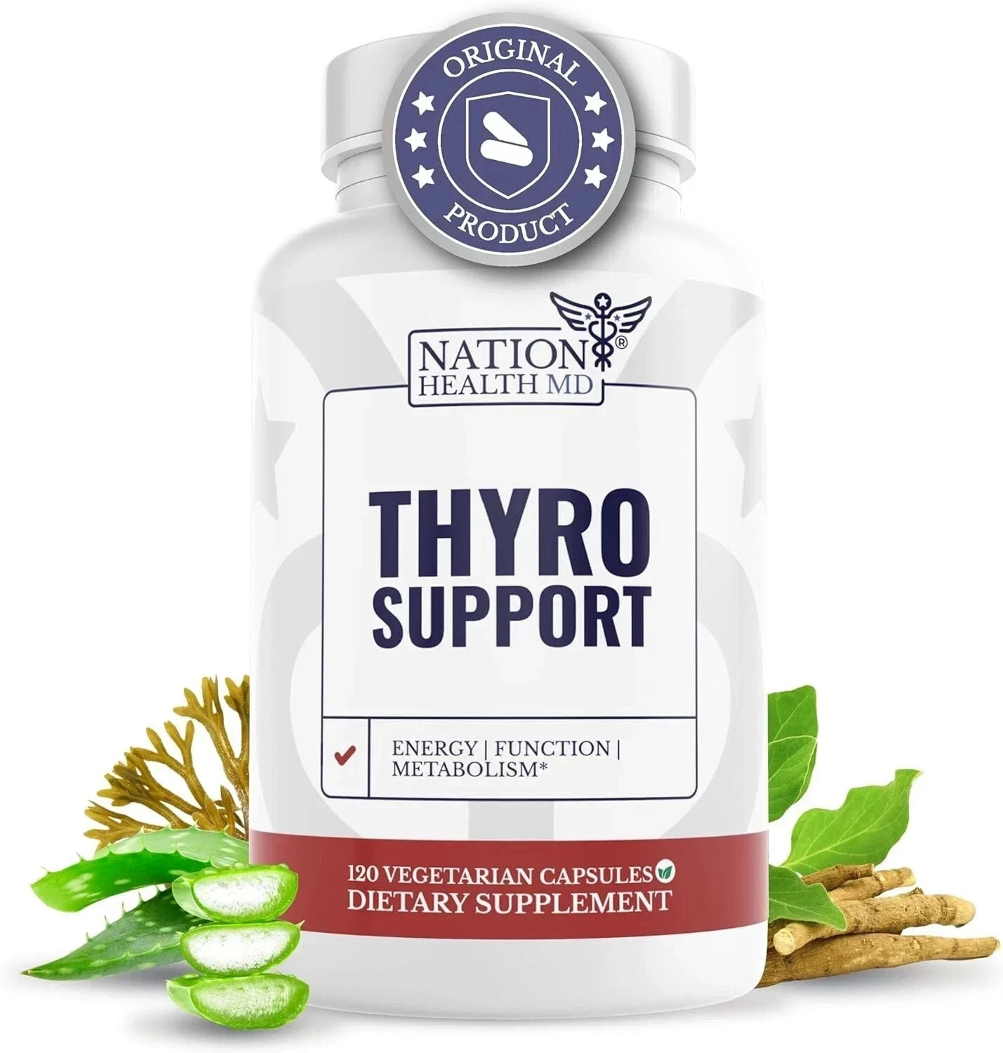 Thyro Support,Thyroid Supplement with Selenium, Bladderwrack & Zinc – Pack of 2