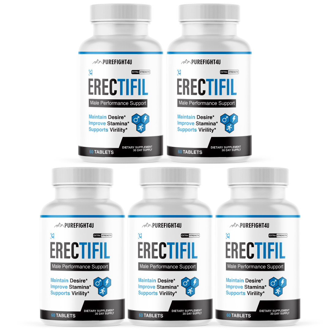 Erectifil: Boost Desire, Stamina & Virility – Male Support Supplement 5 Bottles