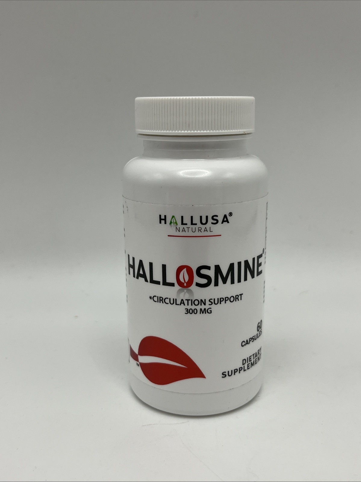 Hallusa Natural, Hallosmine Circulation Support 300 mg, 60 Capsules, EXP 07/28