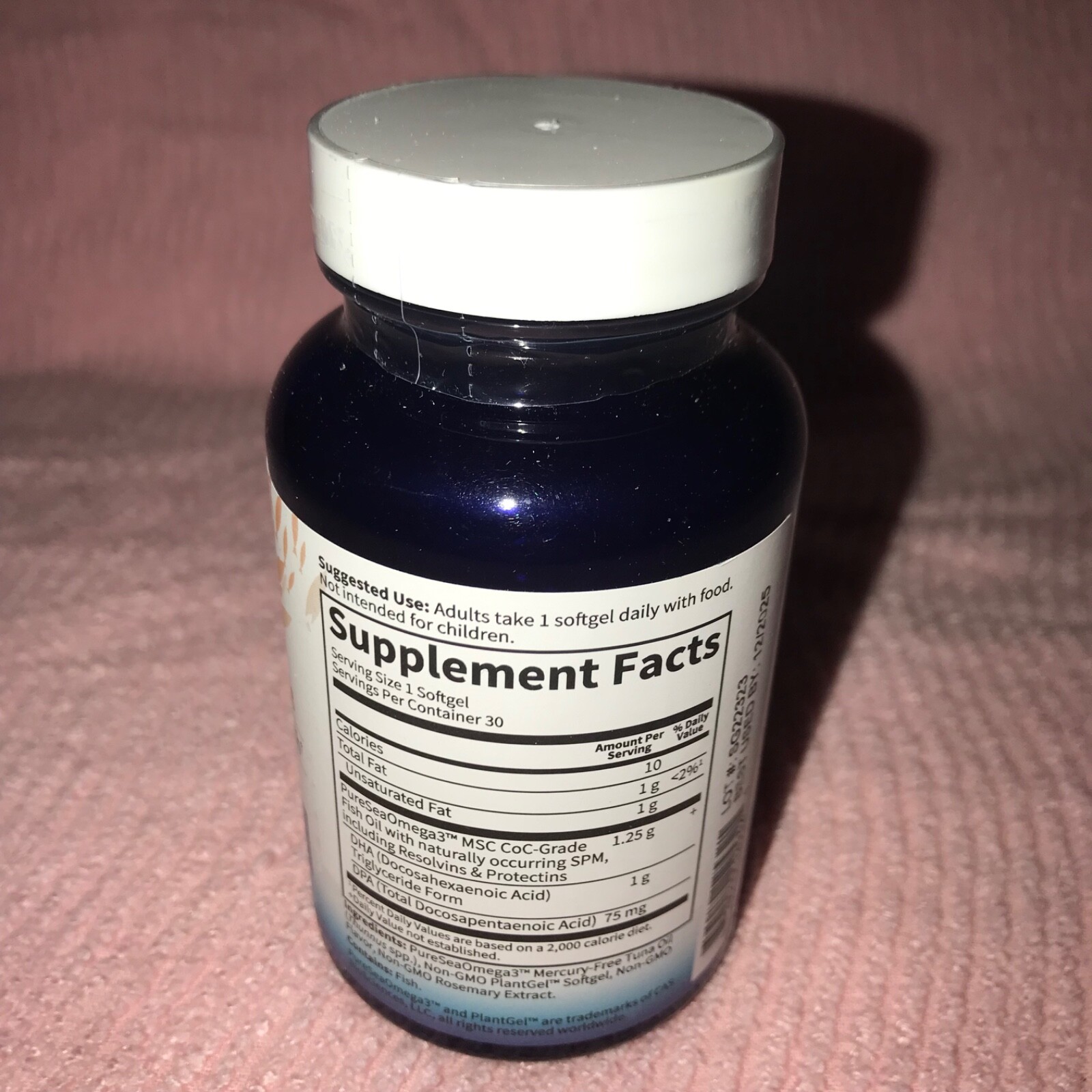 Garden of Life DHA 1,000 mg Eye Brain Heart Health 30 Soft Gels NEW Exp 12/2025
