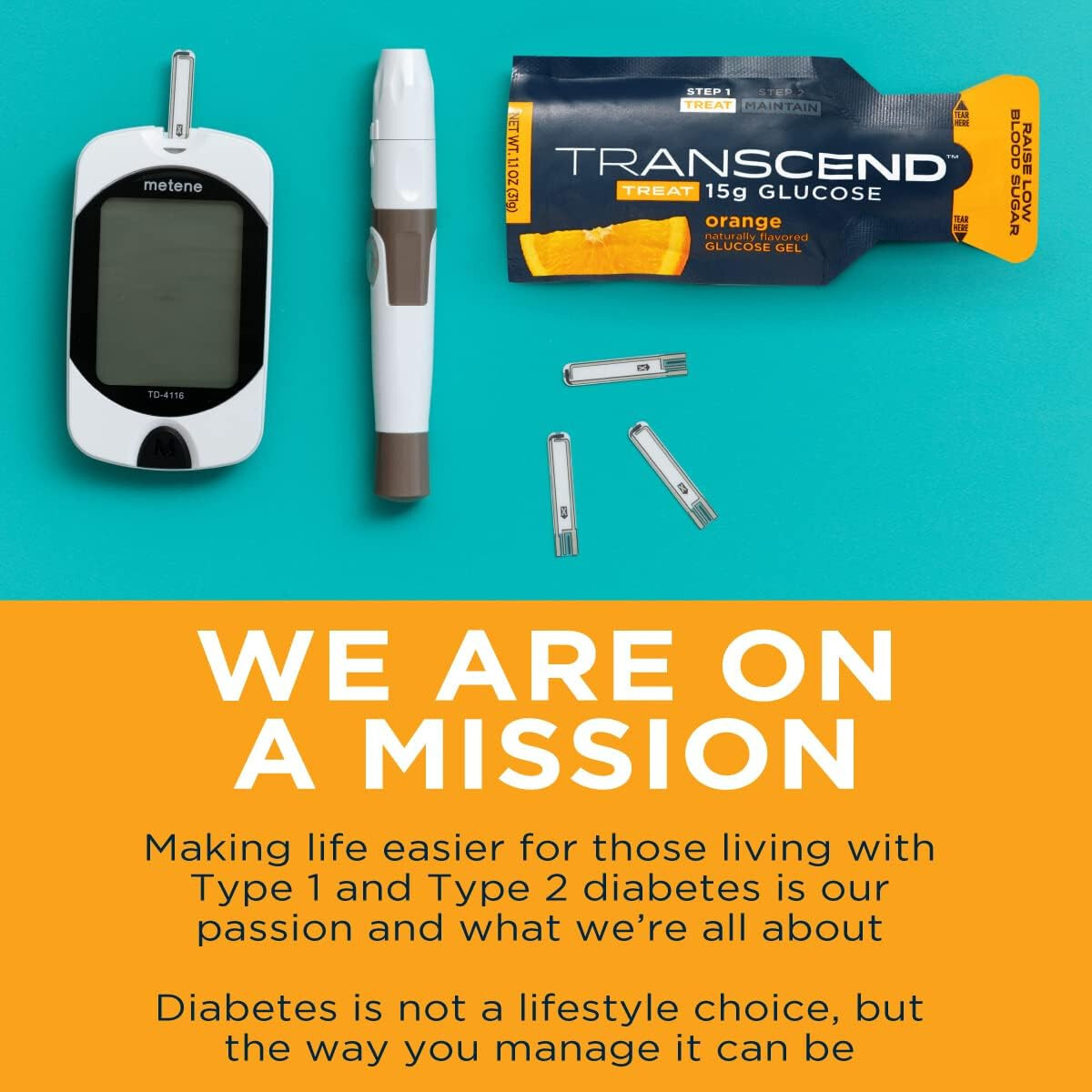 Transcend 15g Glucose Gel Packs Raise Blood Sugar Support – Orange 15 Pack