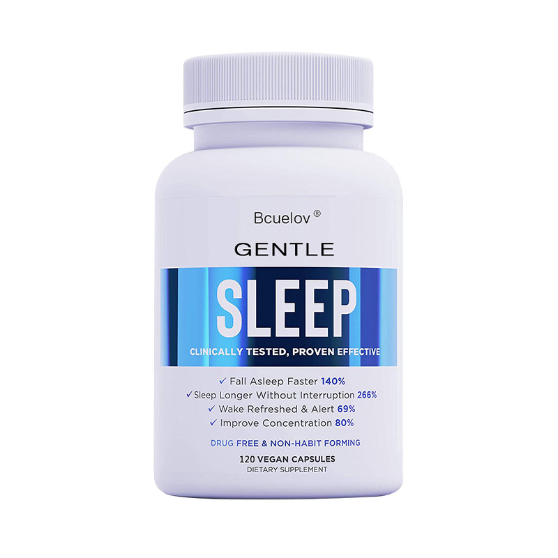 Sleep 120 Caps – Fall Asleep Faster, Wake Refreshed – L-Tryptophan, Magnesium