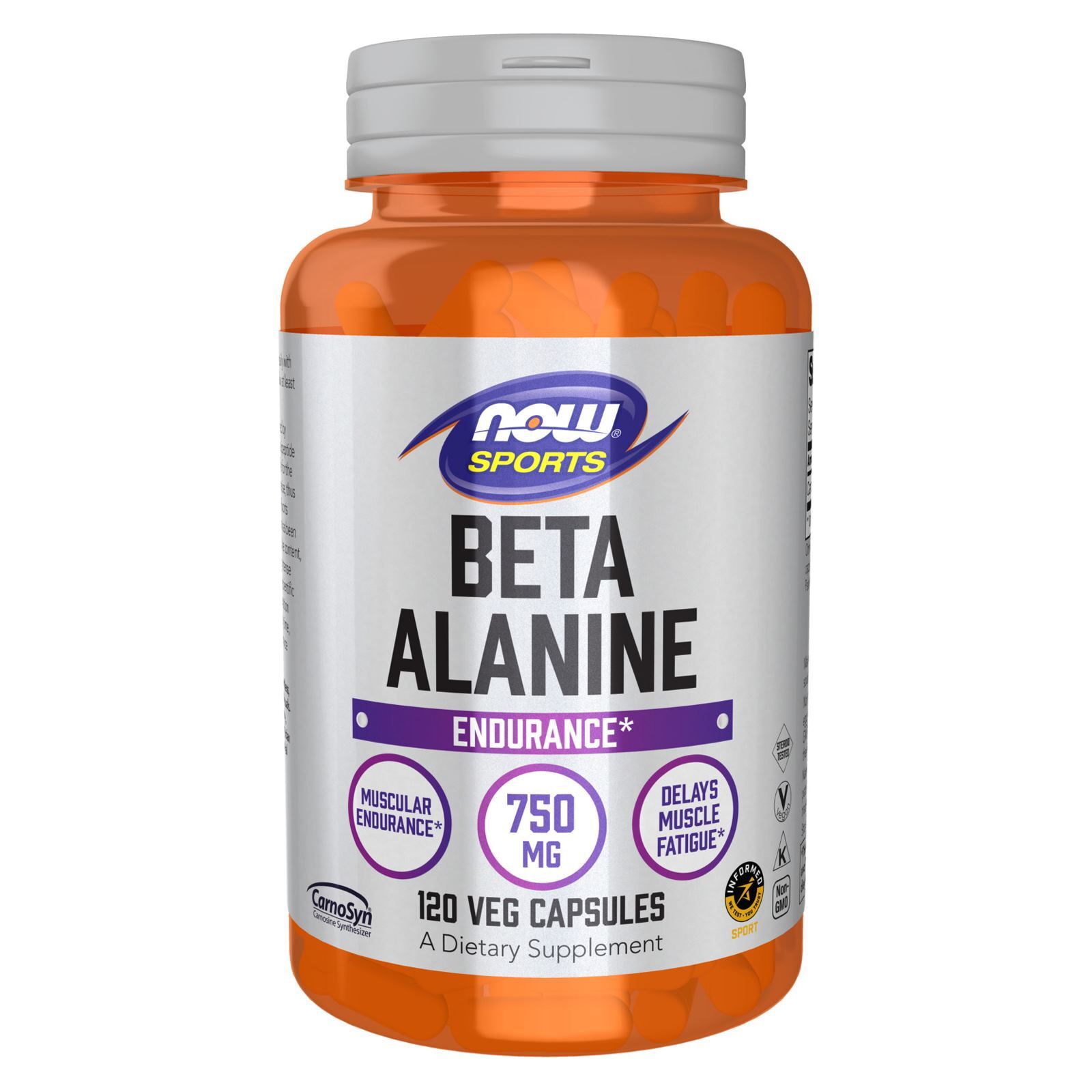 NOW FOODS Beta-Alanine 750 mg 120 Veg Capsules