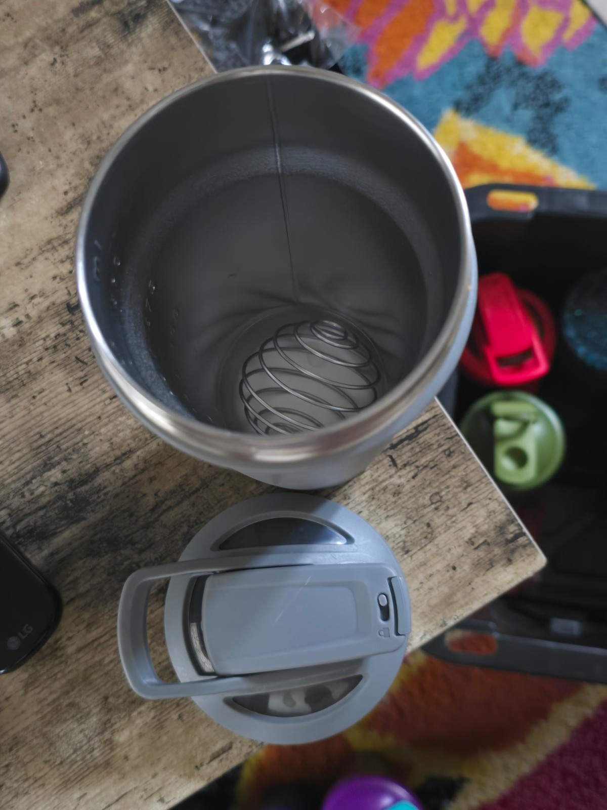 Ghost Lifestyle BlenderBottle stainless steel grey – Rare Discontinued Color