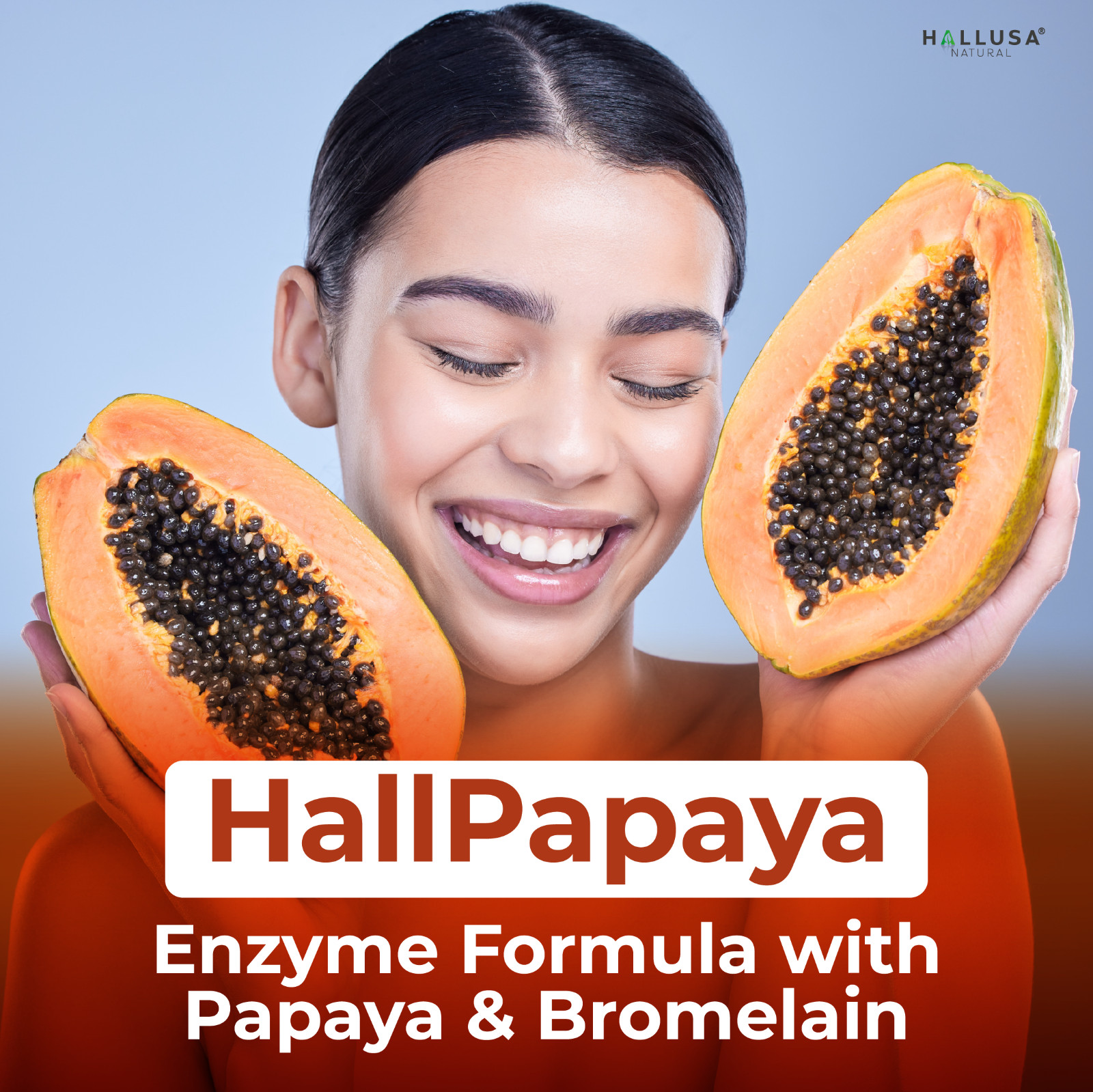 PAPAYA Digestive Enzymes – Stomach Comfort – Bloating & Indigestion – 60 Tabs