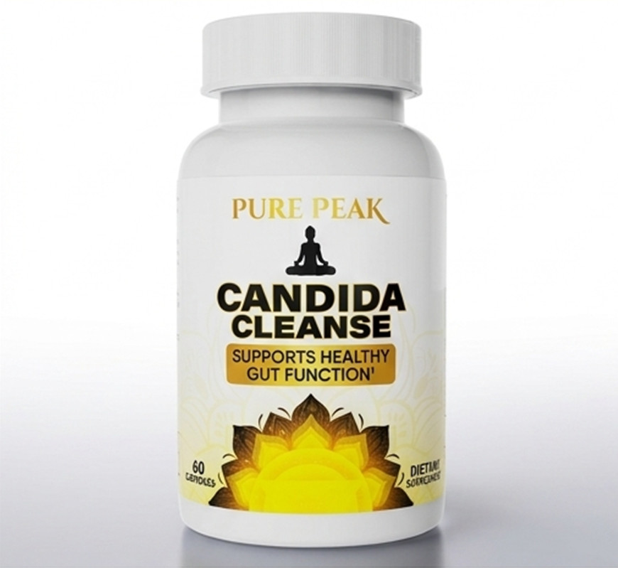 2-Pack PURE PEAK Candida Cleanse Healthy Gut Function Support 120 Capsules