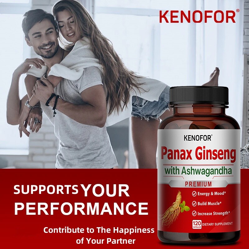 Panax Ginseng 120 Capsules Maca Support Performance Stamina Ability Supplement