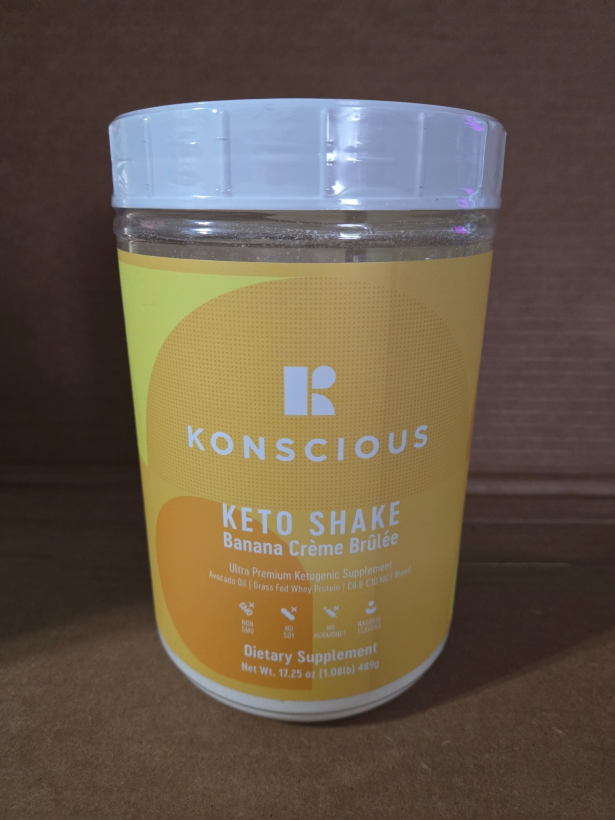Konscious Keto Shake Banana Creme Brulee Ketogenic