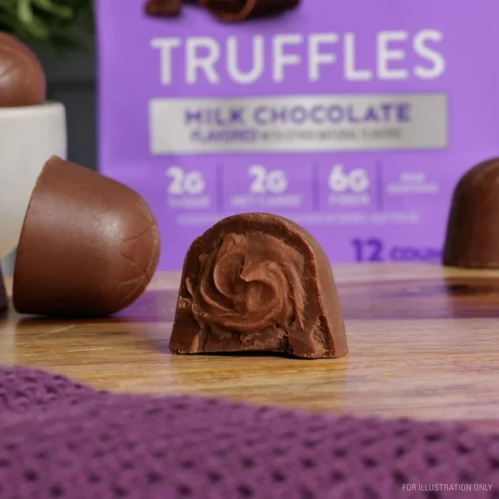 Endulge Milk chocolate Truffles low Sugar low carb Keto Friendly 12 Count…….