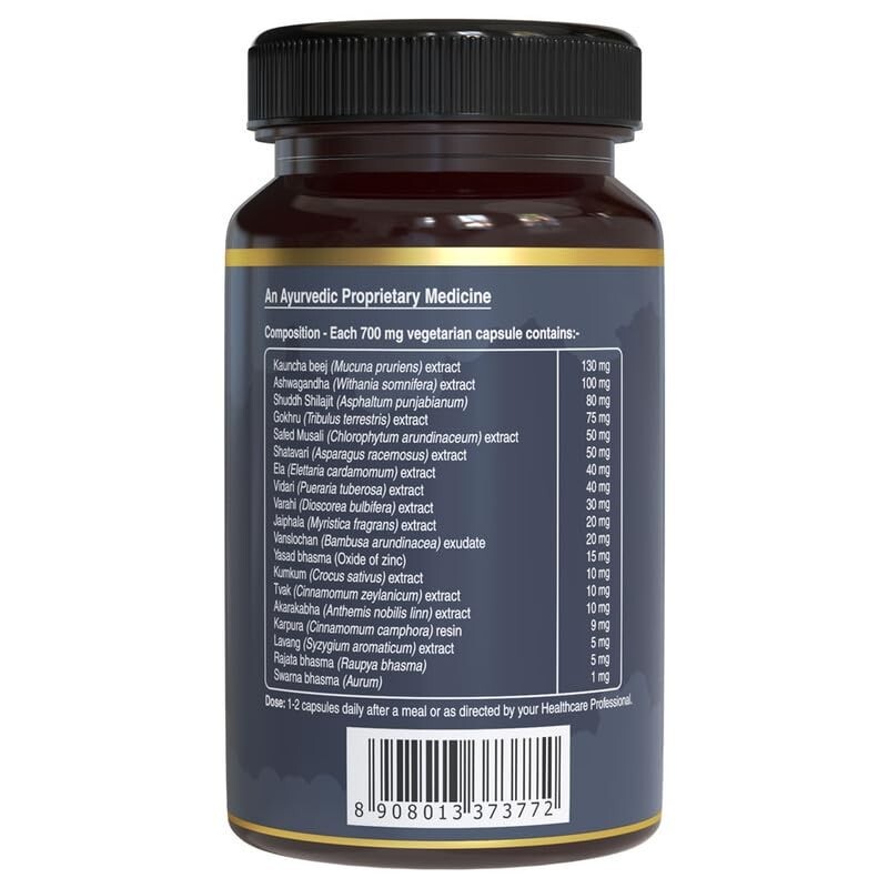 Pure Nutrition Naturals Shilajit Gold With Kaunch Beej, Ashwagandha, Safed Musli