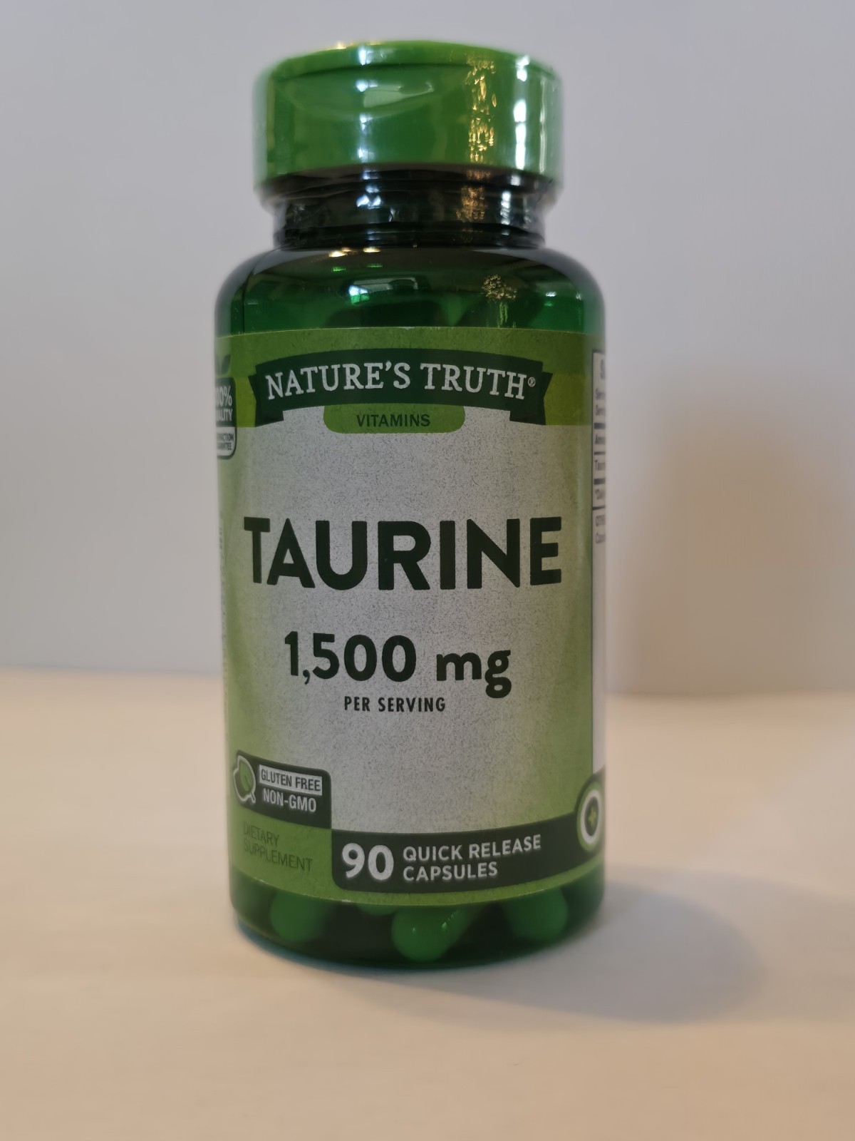 Nature’s Truth Taurine Supplement | 1500Mg | 90 Capsules 09/2026