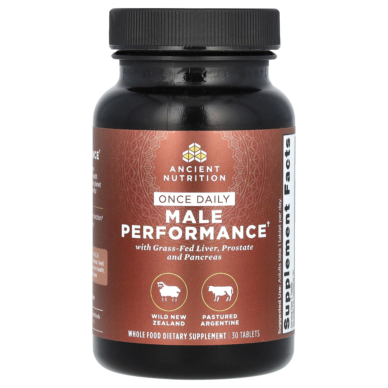 2 X Ancient Nutrition, Once Daily Male Performance, 30 Tablets
