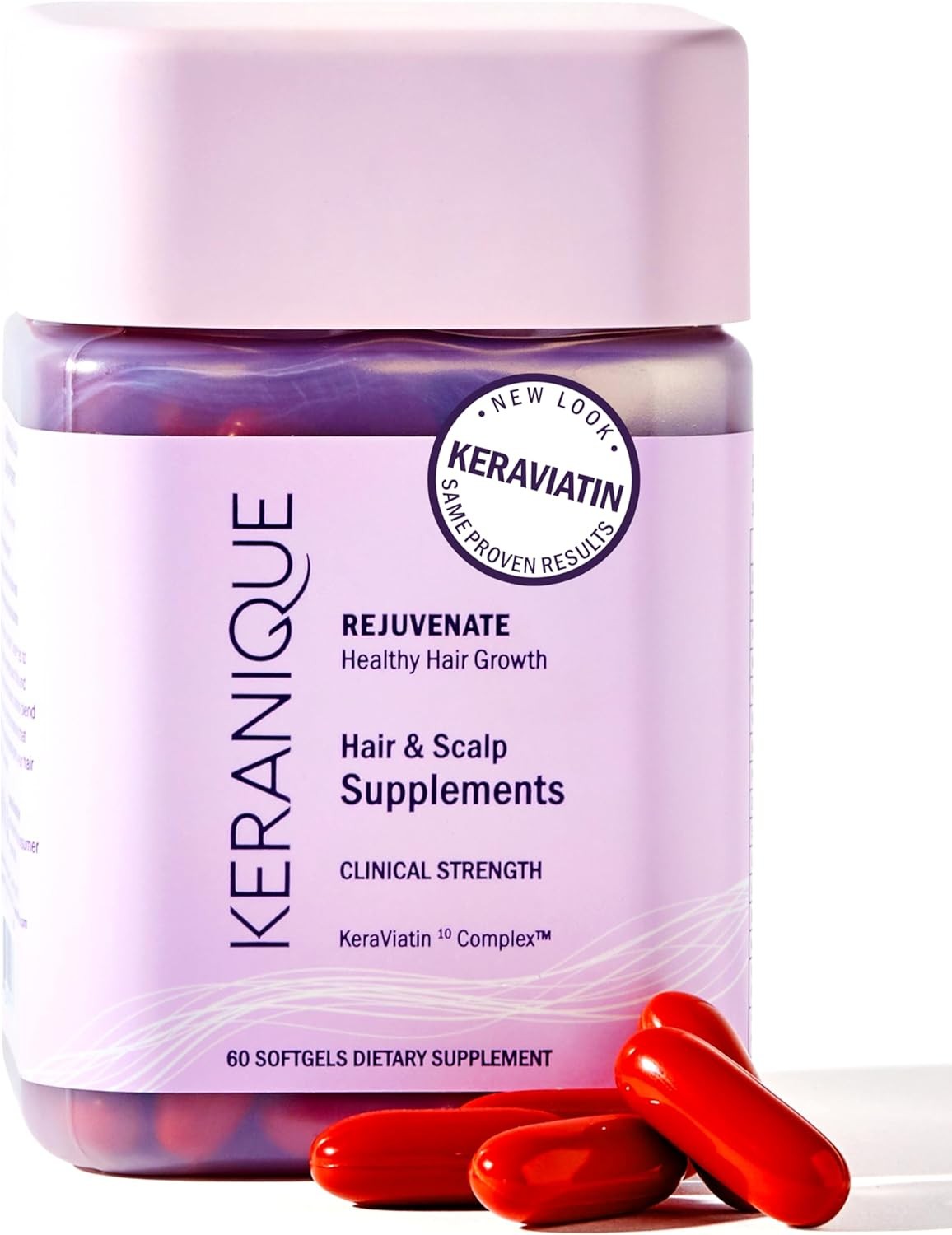 Keranique KeraViatin Hair&Scalp Health Supplement,Clinical Strength,Biotin,Vitam
