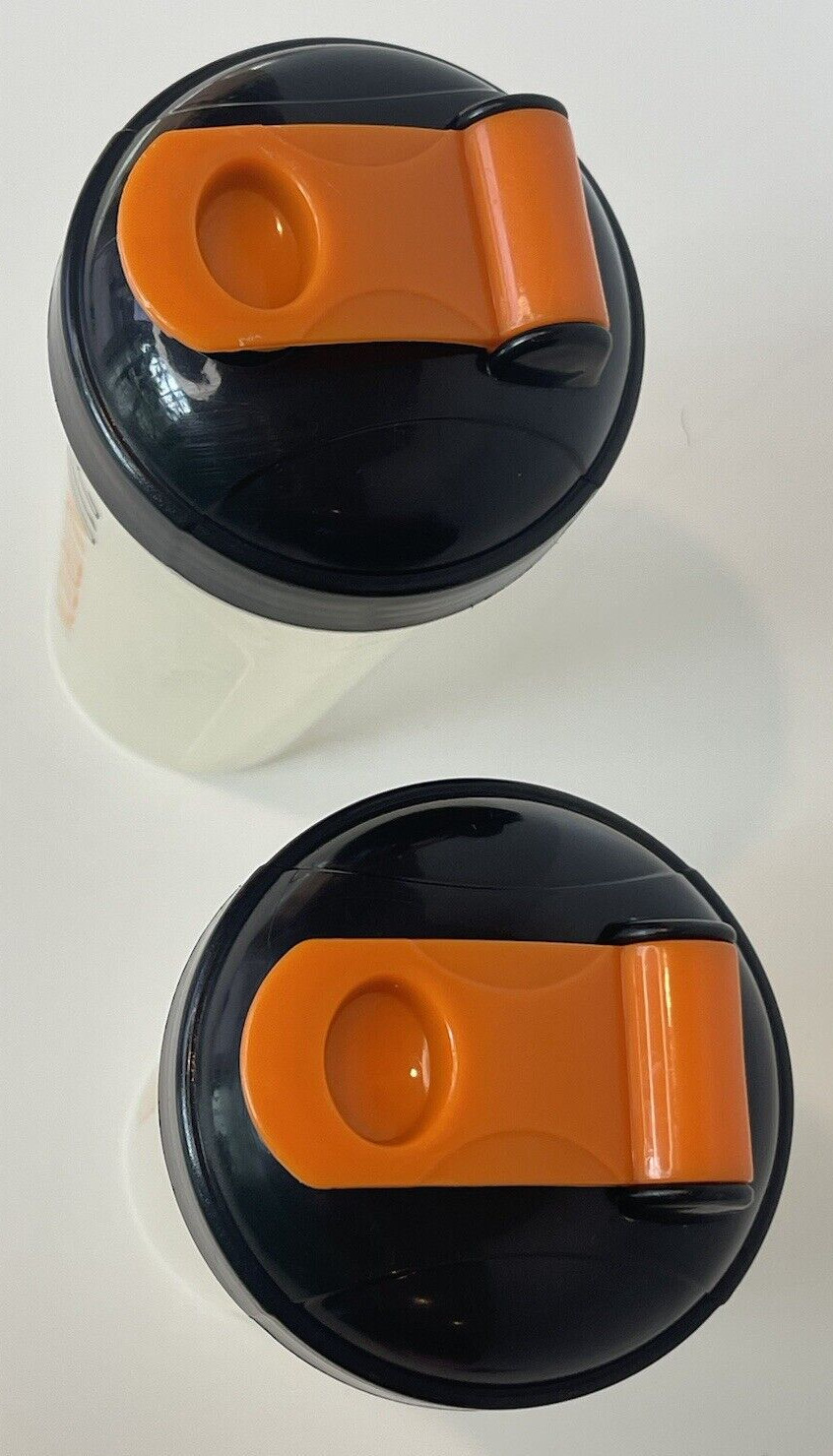 310 Nutrition Shaker Blender Cup Lot of 2 25oz ea Clear Orange Black