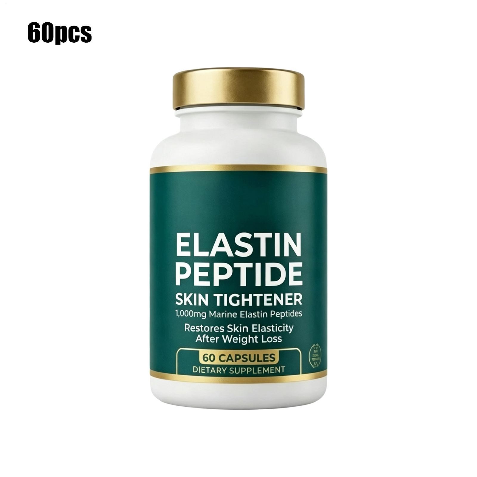 Elastin Peptide Skin Tightening Supplement, Skin Elasticity, 60 Count