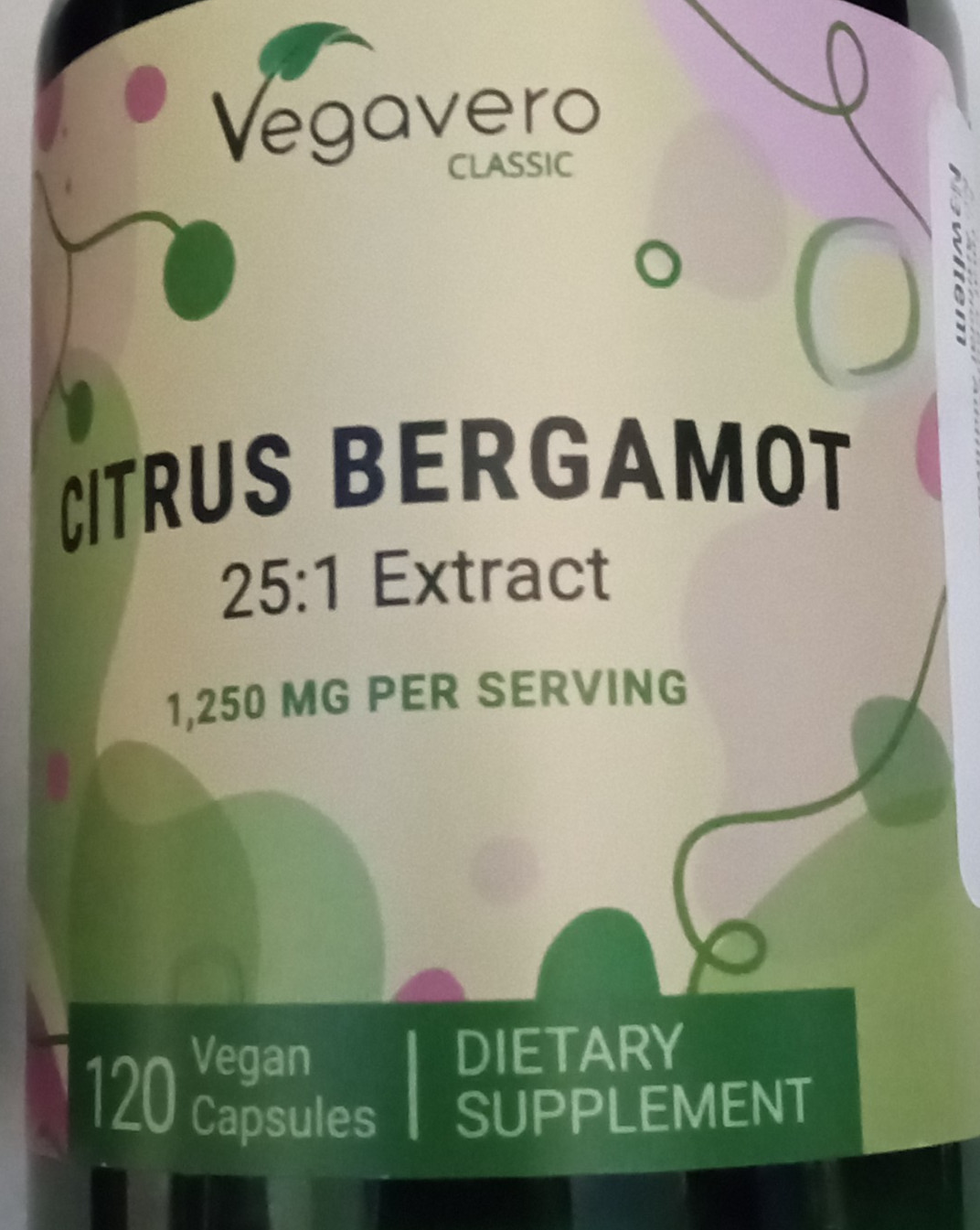 Lot of 2 -Citrus Bergamot- total 180 Capsules EXP 3/2028 & EXP 12/2027