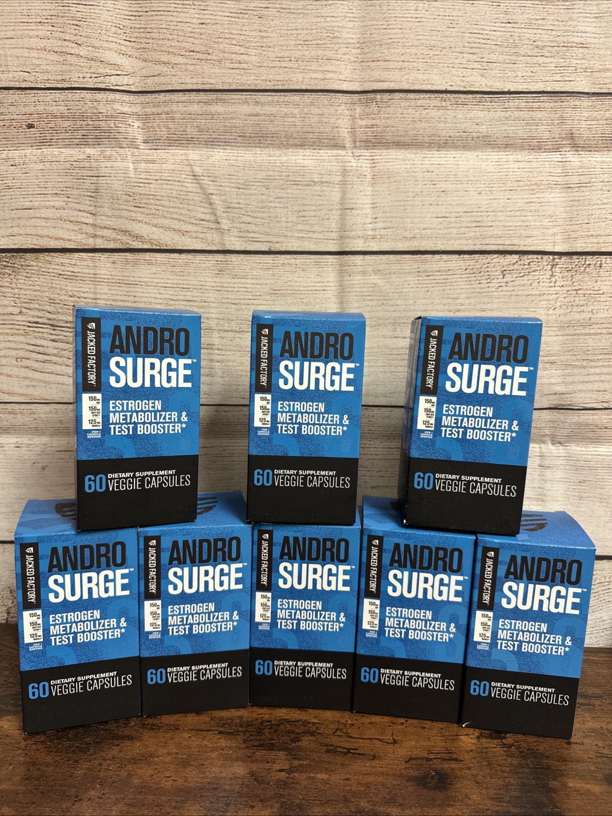 8X Androsurge Natural Testosterone Booster Estrogen Blocker Rhodiola 60ct 10/26
