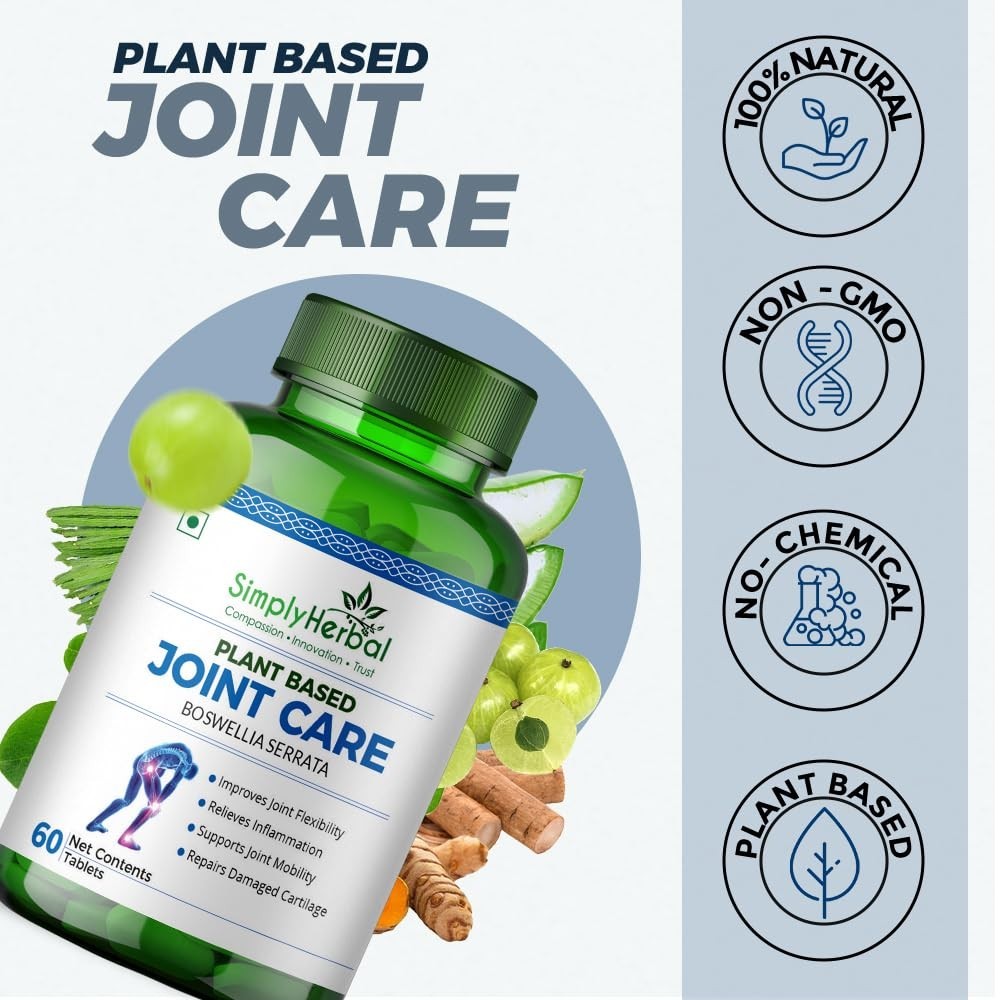 5 Pack S.imply Herbal Joint Care Tablets 60 Count