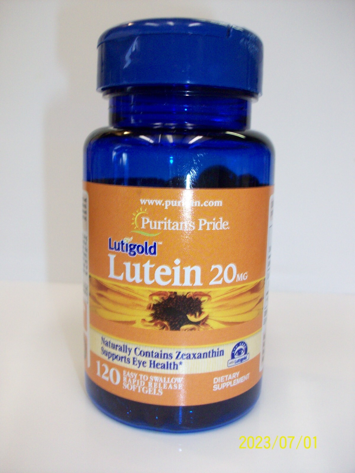 Lutein 20 mg with Zeaxanthin 120 Softgels Supports Eye Health