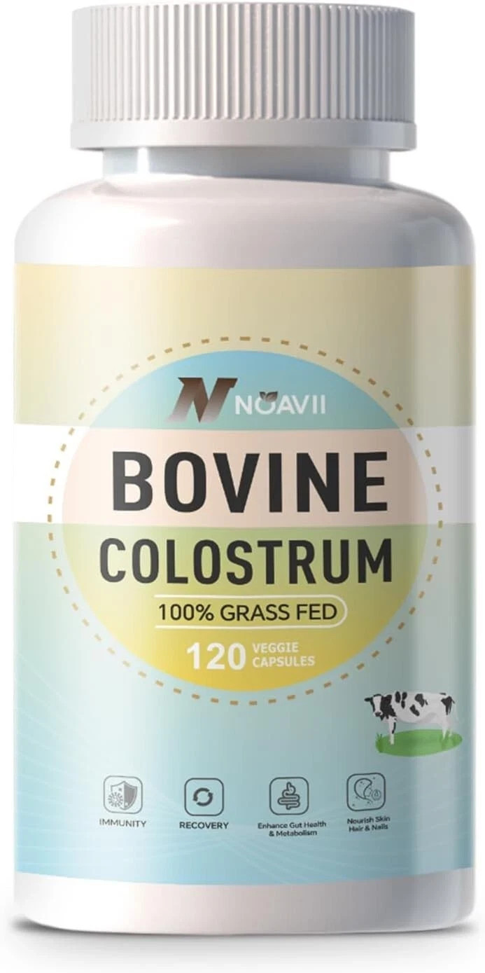 Bovine Colostrum Capsules Supplement 2000mg- 120 Capsules – Gut Health, Muscl…