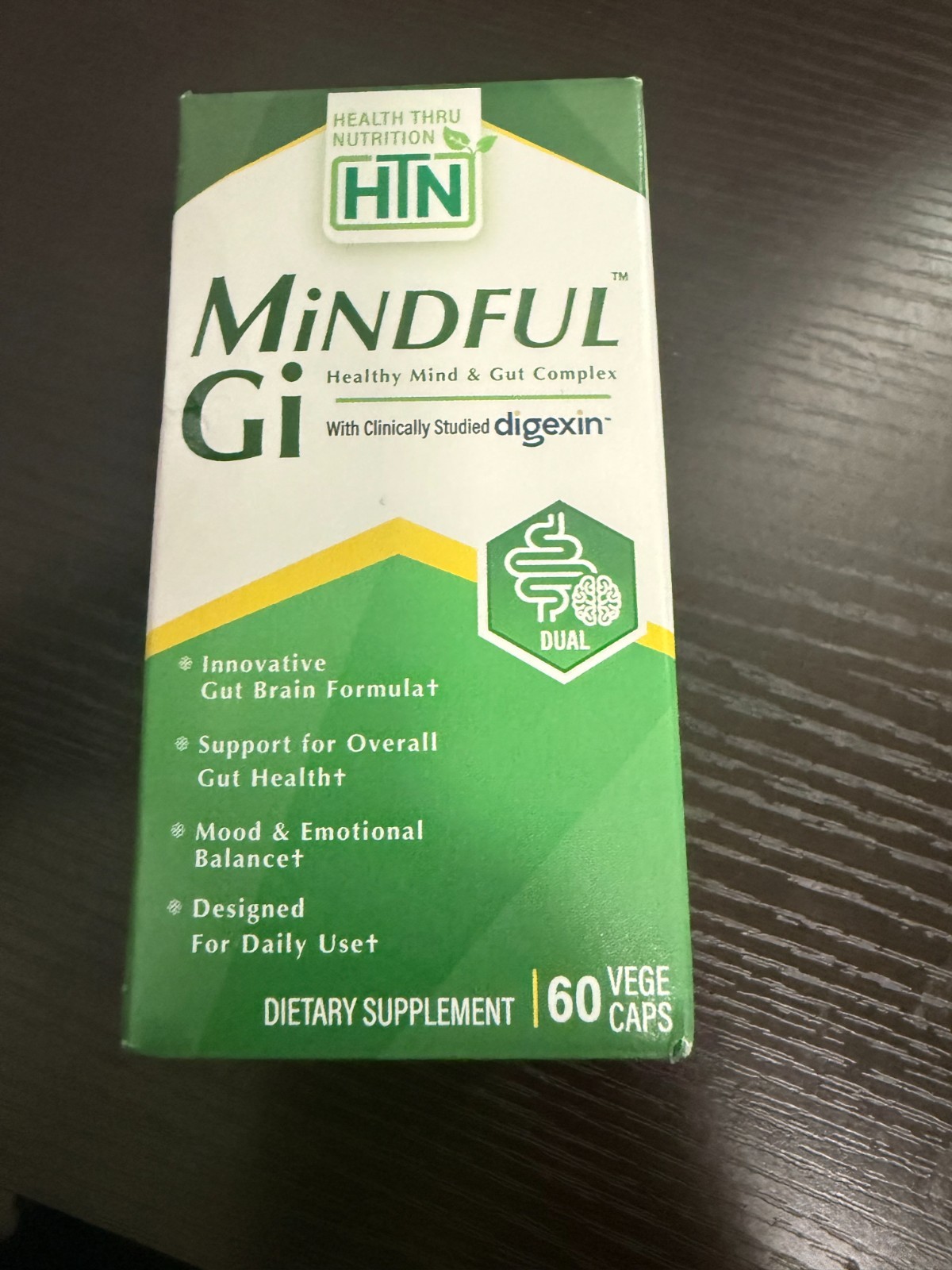 HTN Mindful GI – Healthy Mind & Gut Complex with Digexin & Probiotics – 60 Count