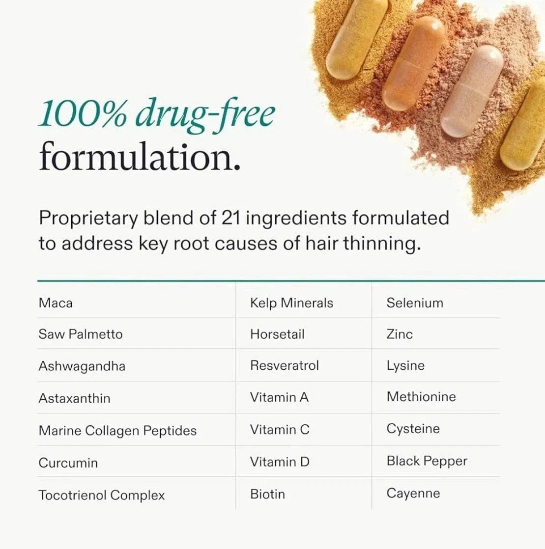 Women’s Balance age 45 up Hair Growth~ 120 Caps/Refill 2027/7 free shipment