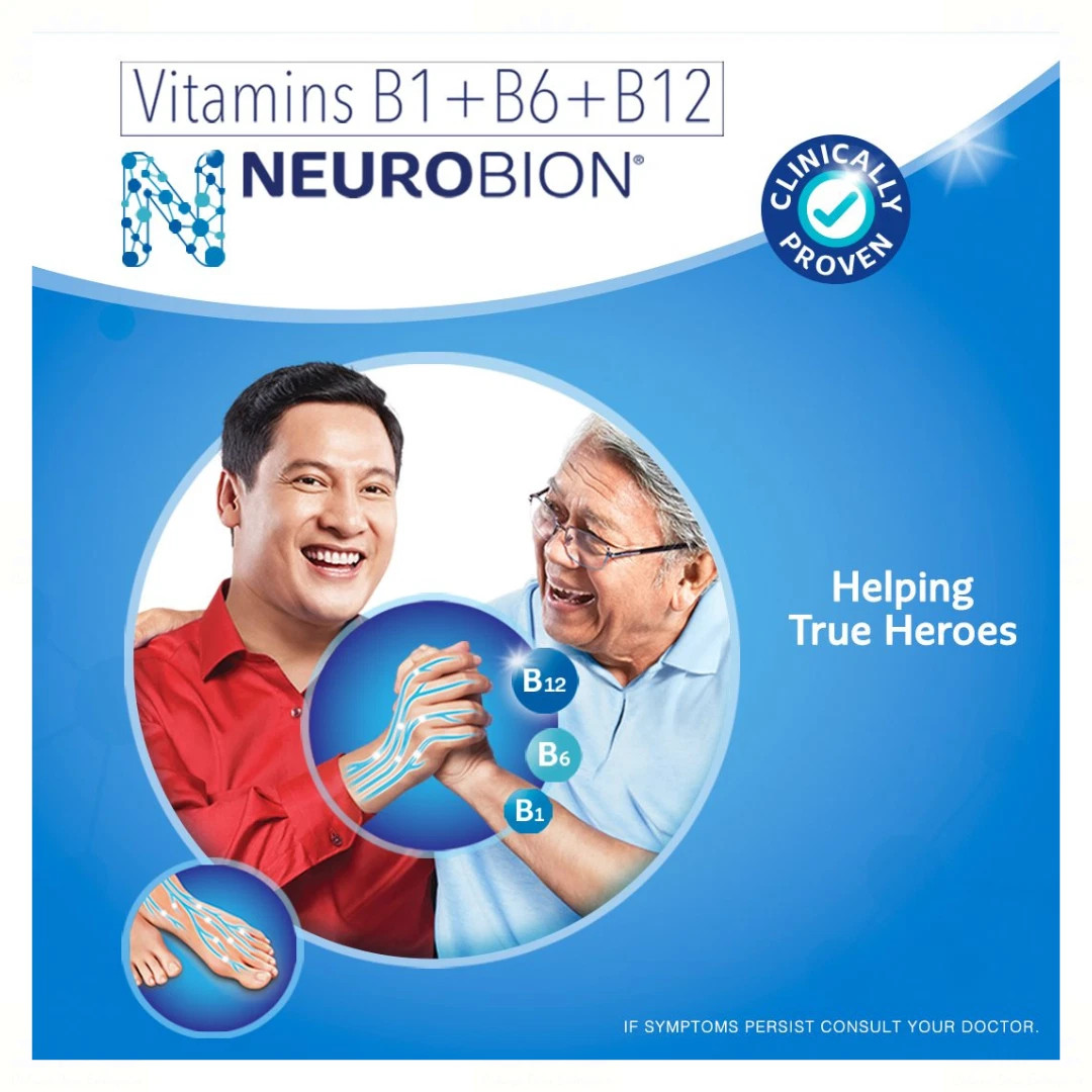 10 X 60’s Neurobion Vitamin B1, B6, B12 for Nerve Relief Numbness & Tingling
