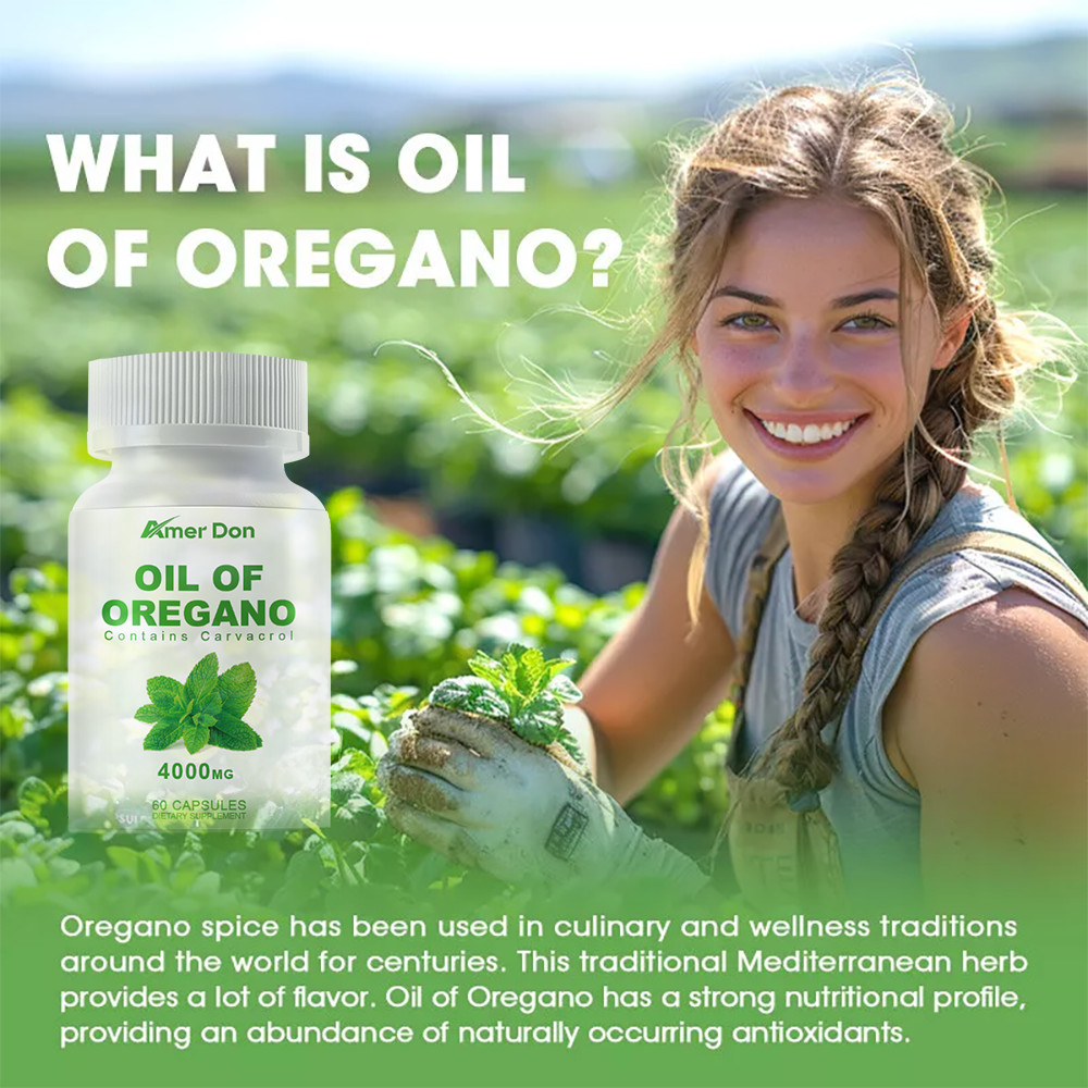 Oregano pills 4000mg immune support , fungus away Capsules Contains Carvacrol