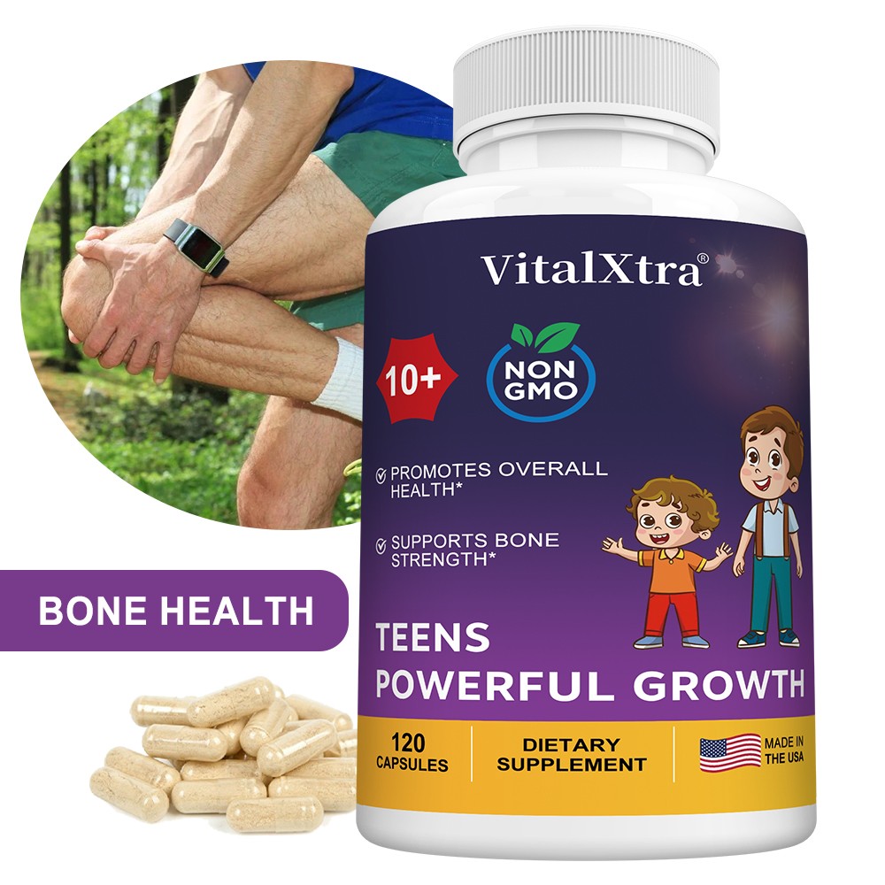 Premium Growth Enhancer For Kids 10+ & Adults Bone Health &Strength 120 Capsules